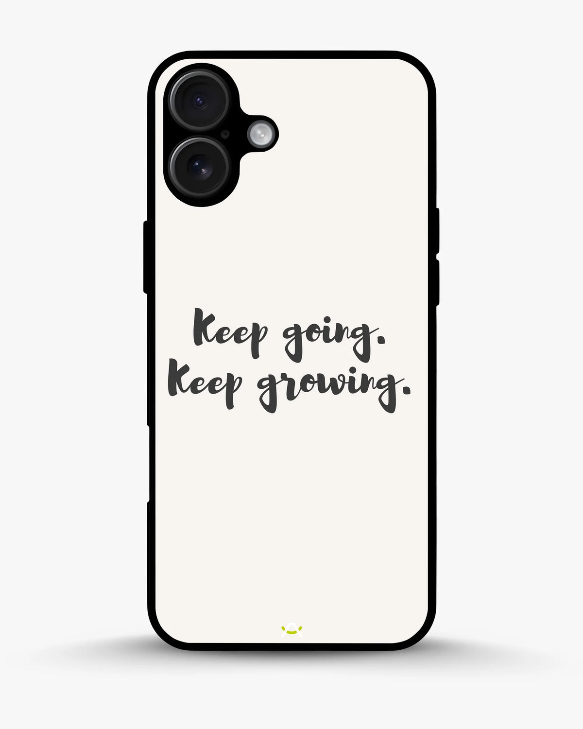 Keep Going Keep Growing Phone Case - Minimal Script Print for iPhone, Samsung, Pixel, OnePlus & Vivo