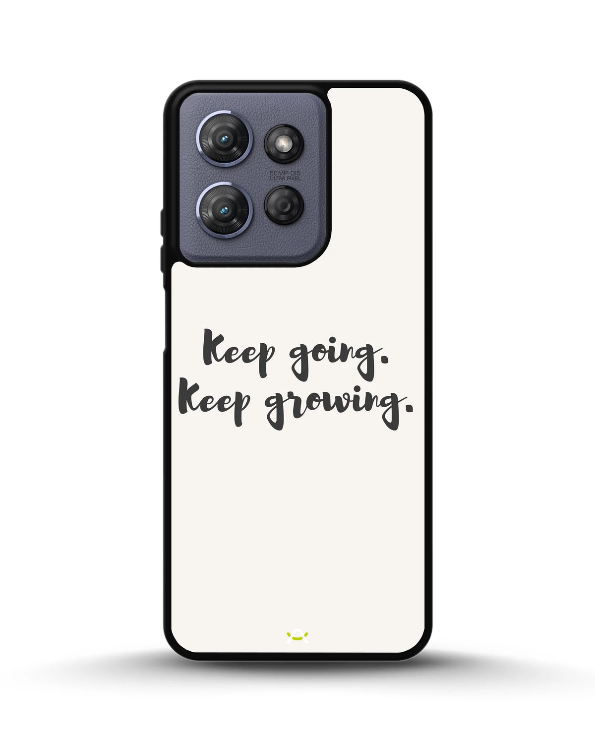 Keep Going Keep Growing Phone Case - Minimal Script Print for iPhone, Samsung, Pixel, OnePlus & Vivo