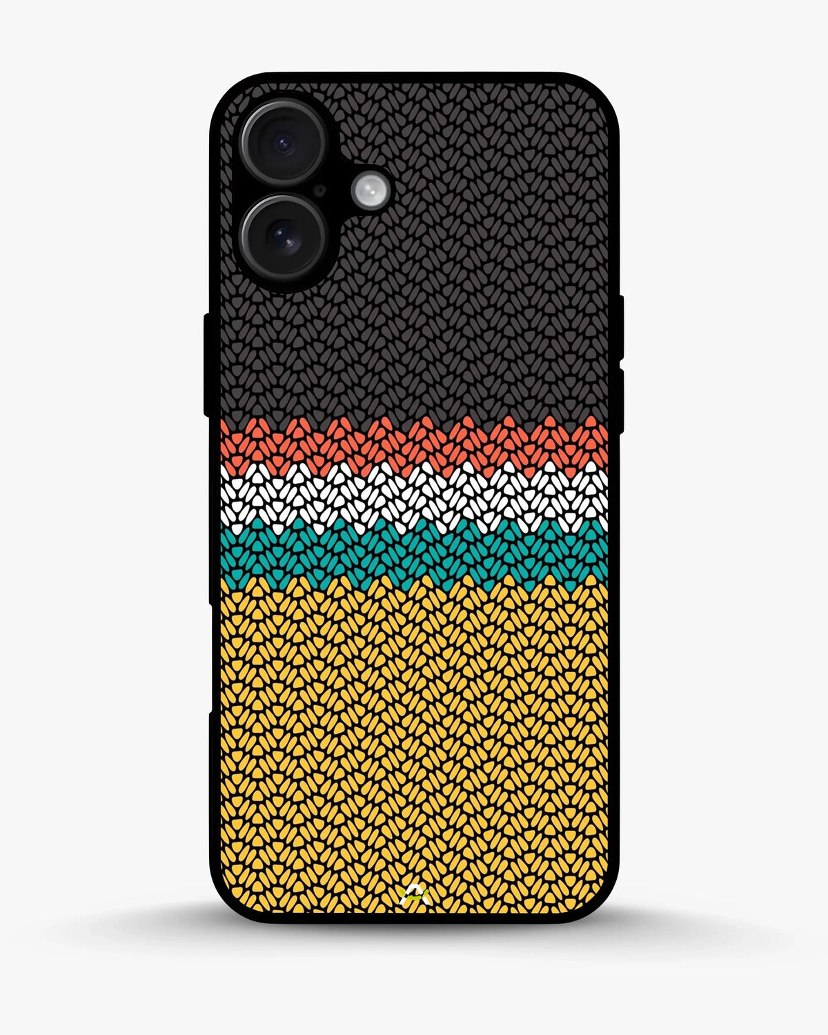 Striped Knit Pattern Phone Case - Multicolor Textile Print for iPhone, Samsung, Pixel, OnePlus & Vivo