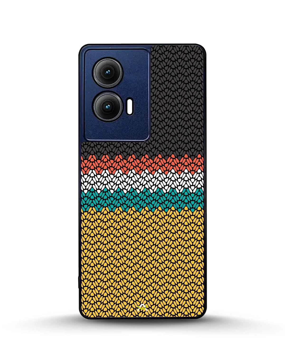 Striped Knit Pattern Phone Case - Multicolor Textile Print for iPhone, Samsung, Pixel, OnePlus & Vivo