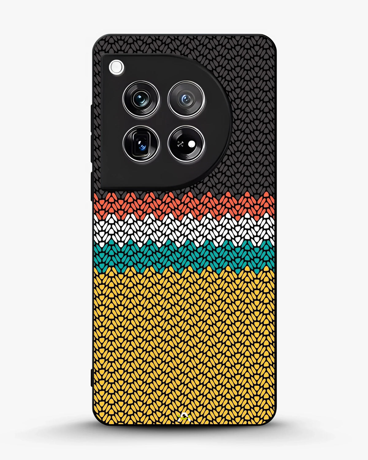 Striped Knit Pattern Phone Case - Multicolor Textile Print for iPhone, Samsung, Pixel, OnePlus & Vivo