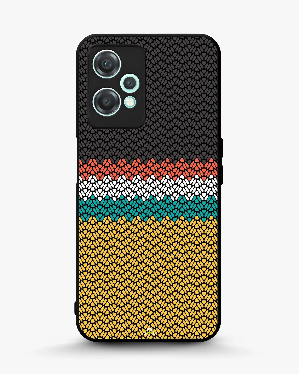 Striped Knit Pattern Phone Case - Multicolor Textile Print for iPhone, Samsung, Pixel, OnePlus & Vivo