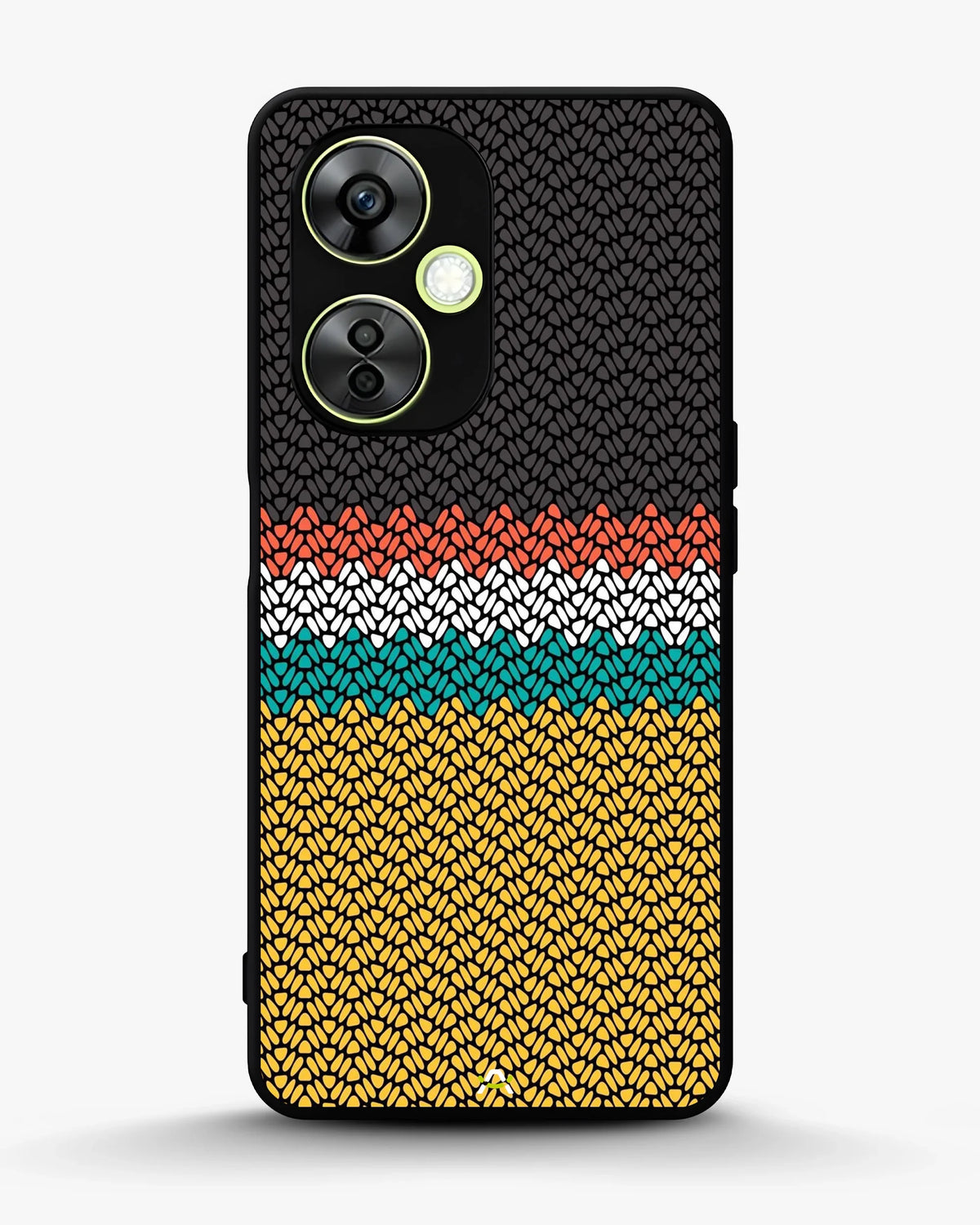 Striped Knit Pattern Phone Case - Multicolor Textile Print for iPhone, Samsung, Pixel, OnePlus & Vivo