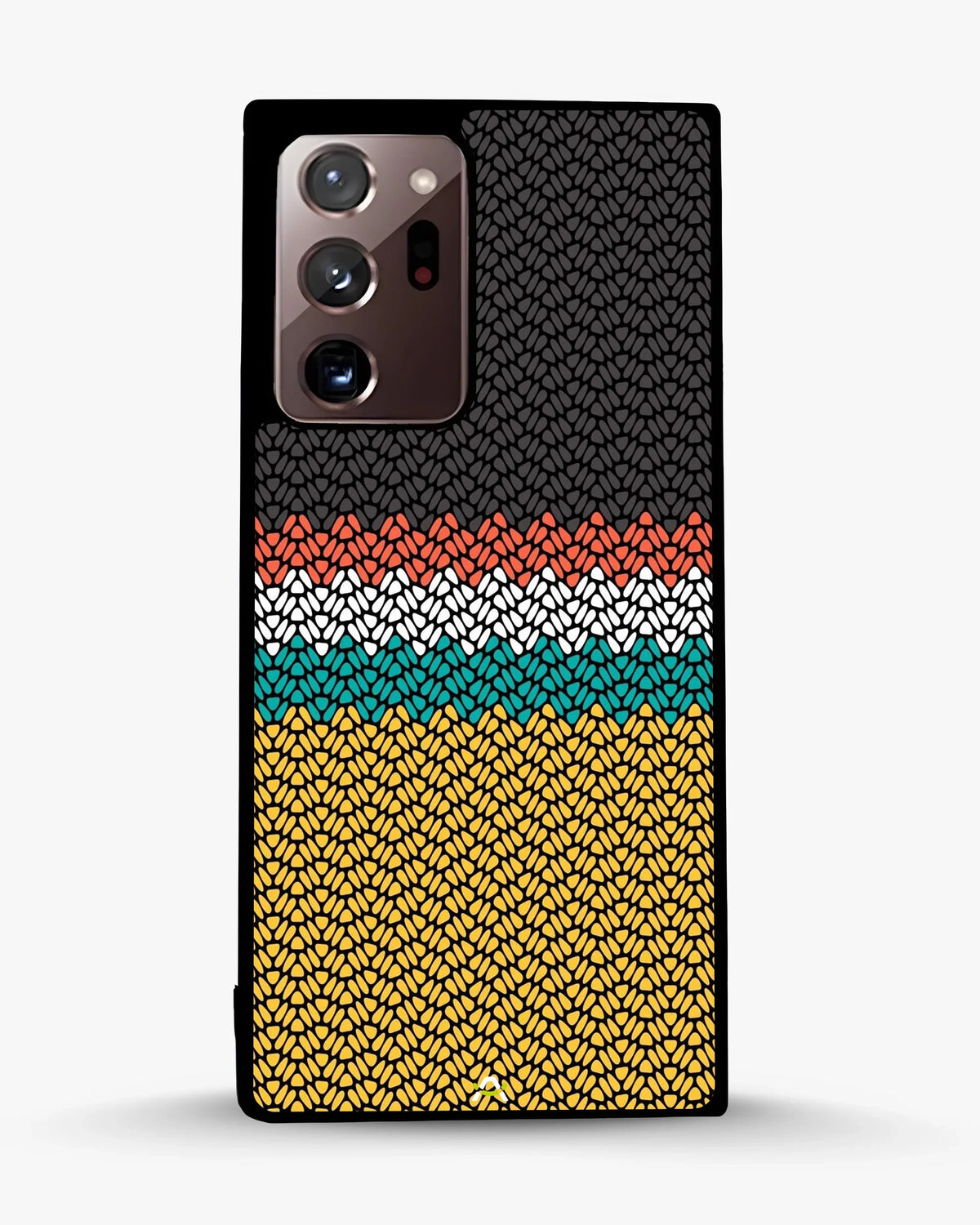 Striped Knit Pattern Phone Case - Multicolor Textile Print for iPhone, Samsung, Pixel, OnePlus & Vivo