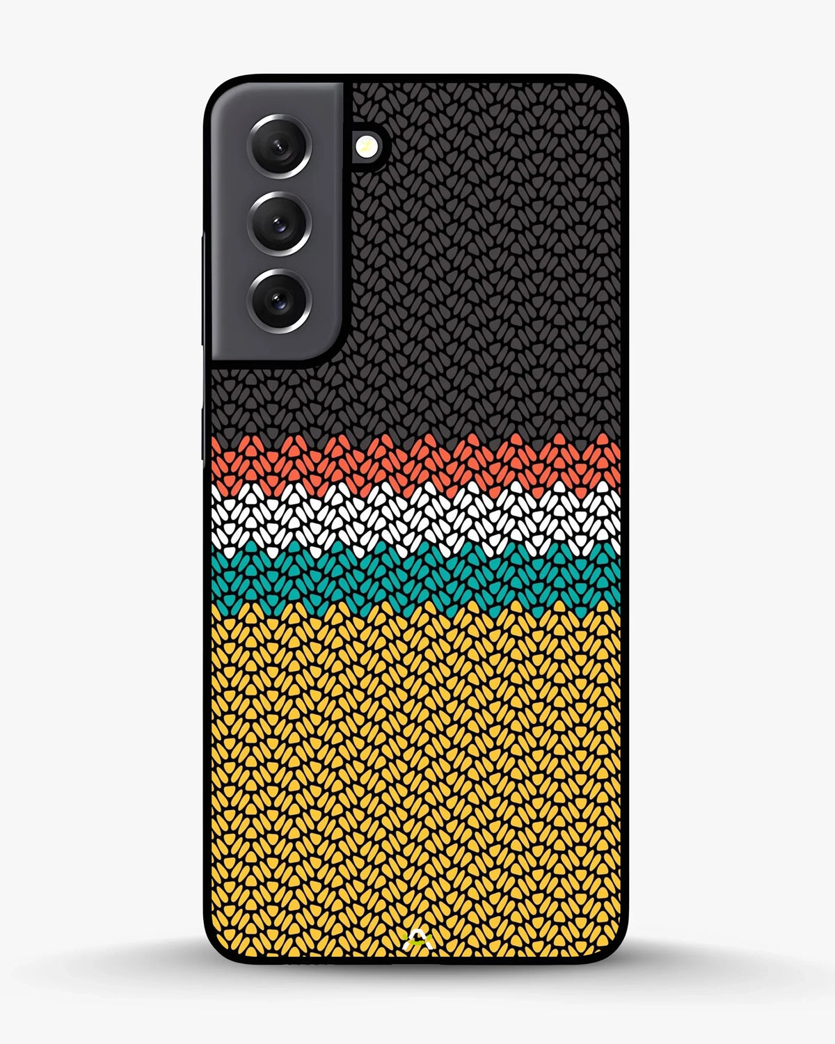 Striped Knit Pattern Phone Case - Multicolor Textile Print for iPhone, Samsung, Pixel, OnePlus & Vivo