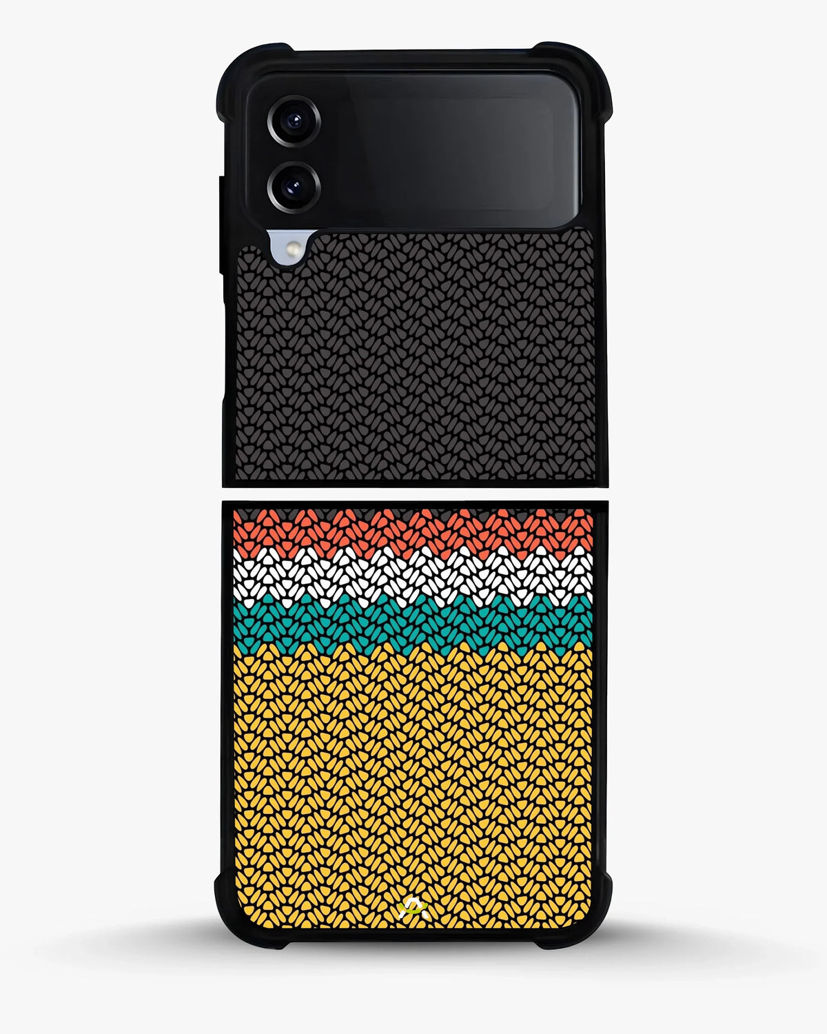 Striped Knit Pattern Phone Case - Multicolor Textile Print for iPhone, Samsung, Pixel, OnePlus & Vivo