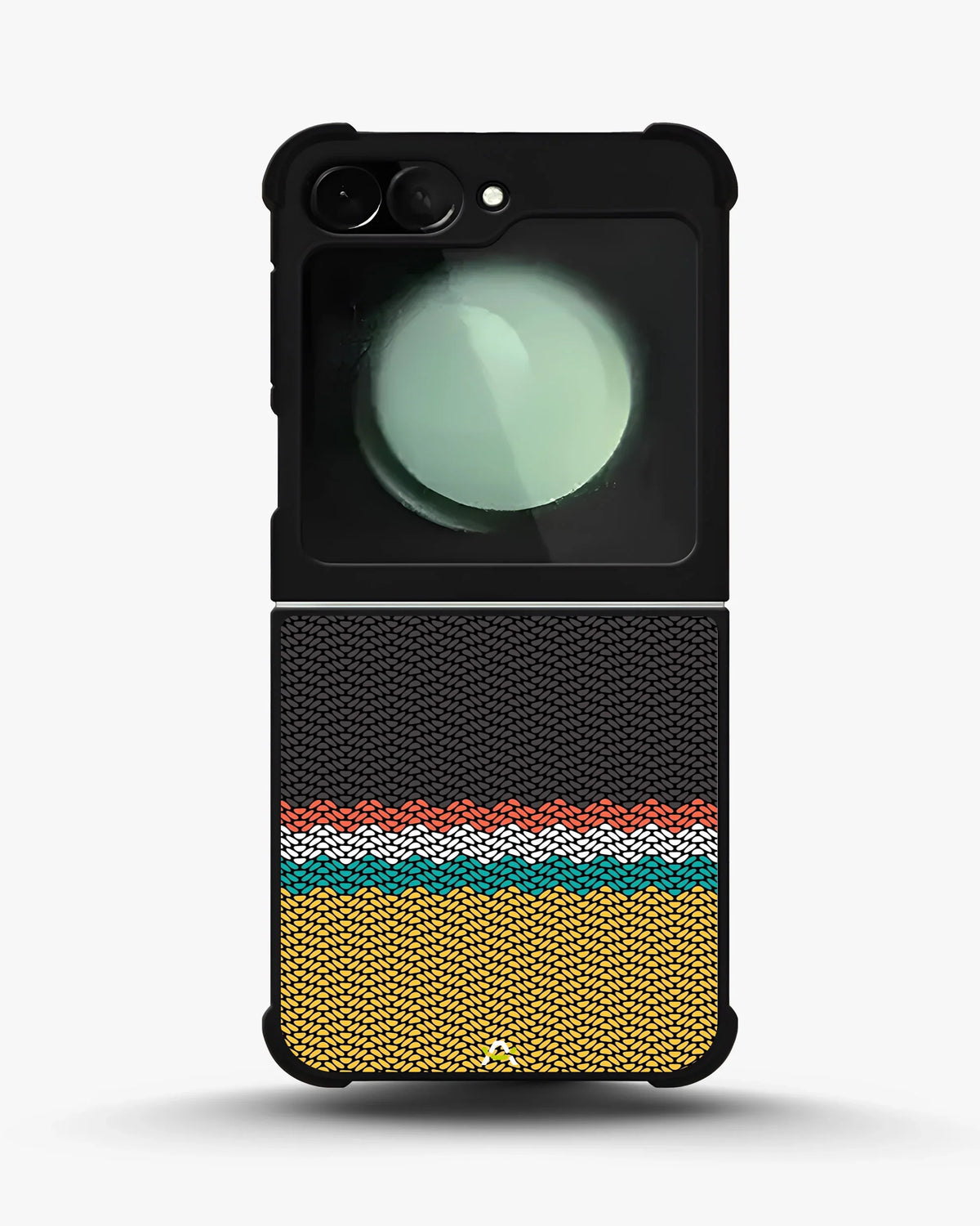 Striped Knit Pattern Phone Case - Multicolor Textile Print for iPhone, Samsung, Pixel, OnePlus & Vivo
