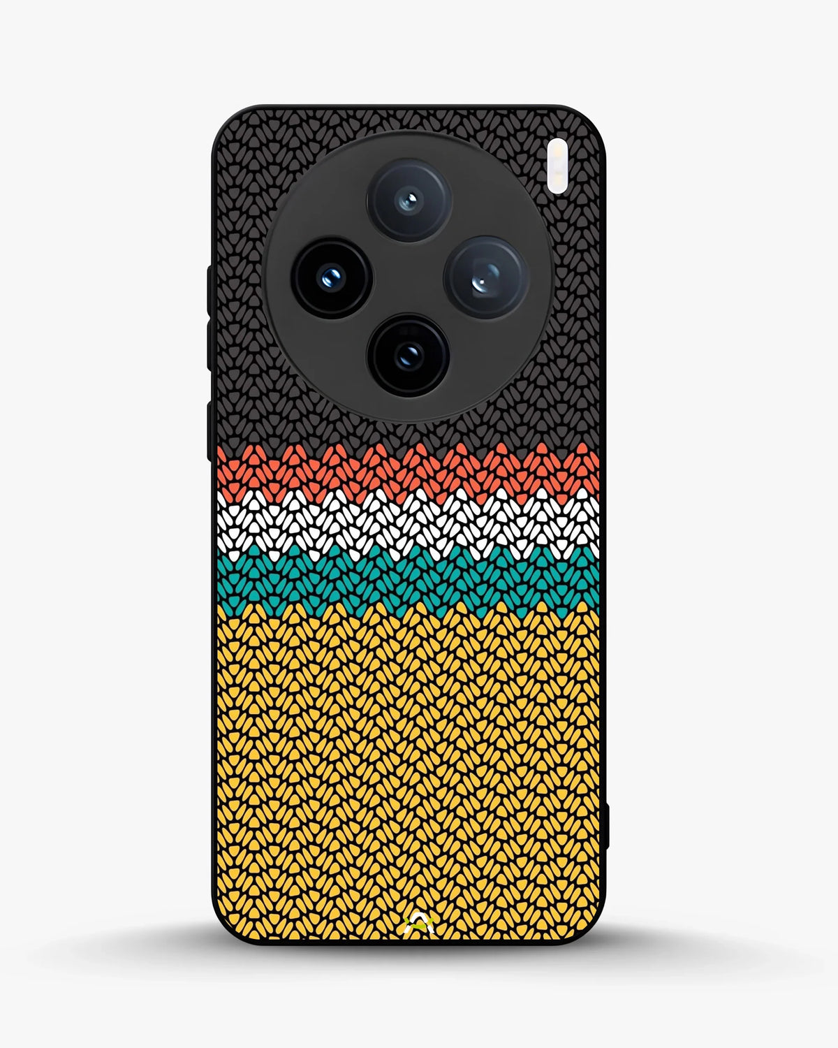 Striped Knit Pattern Phone Case - Multicolor Textile Print for iPhone, Samsung, Pixel, OnePlus & Vivo