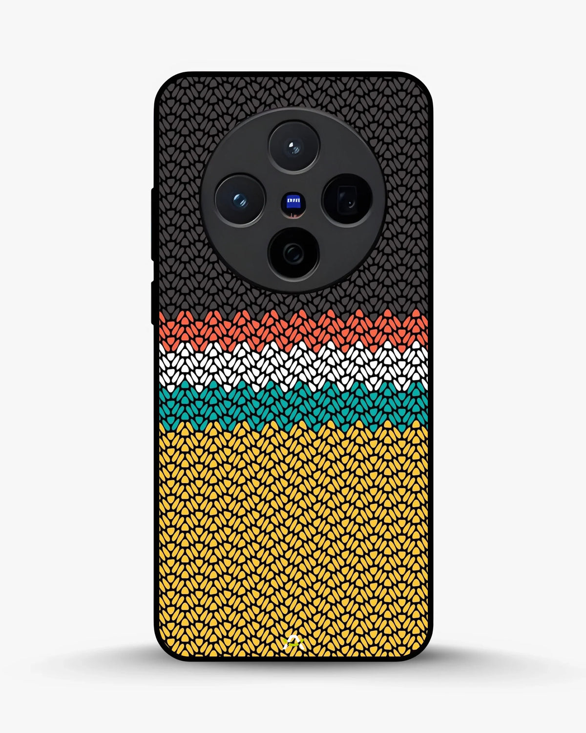Striped Knit Pattern Phone Case - Multicolor Textile Print for iPhone, Samsung, Pixel, OnePlus & Vivo