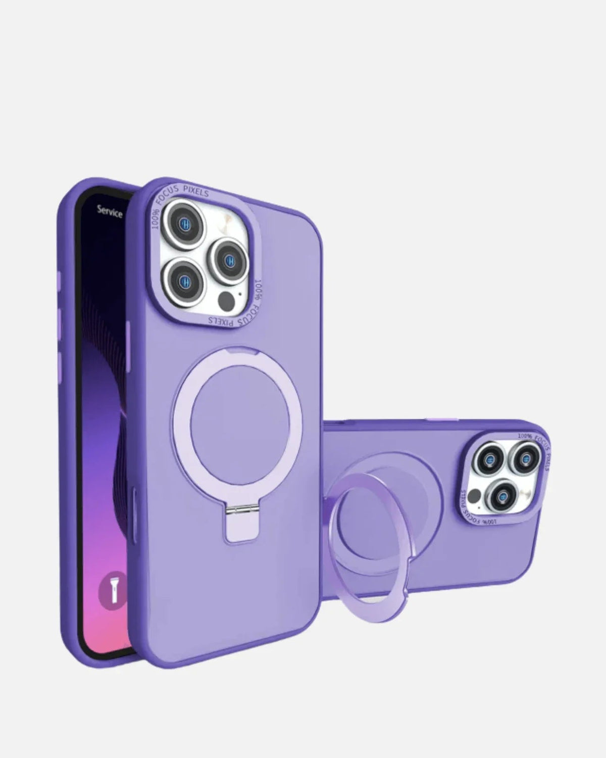 MagSafe Wireless Charging Case with Ring Stand β iPhone 16 Pro Max β Purple β Carbon Series