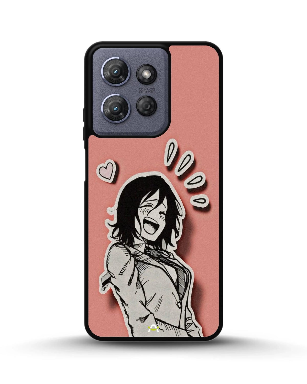 Manga Girl Rose Heart Phone Case - Aesthetic Art Print for iPhone, Samsung, Pixel, OnePlus & Vivo