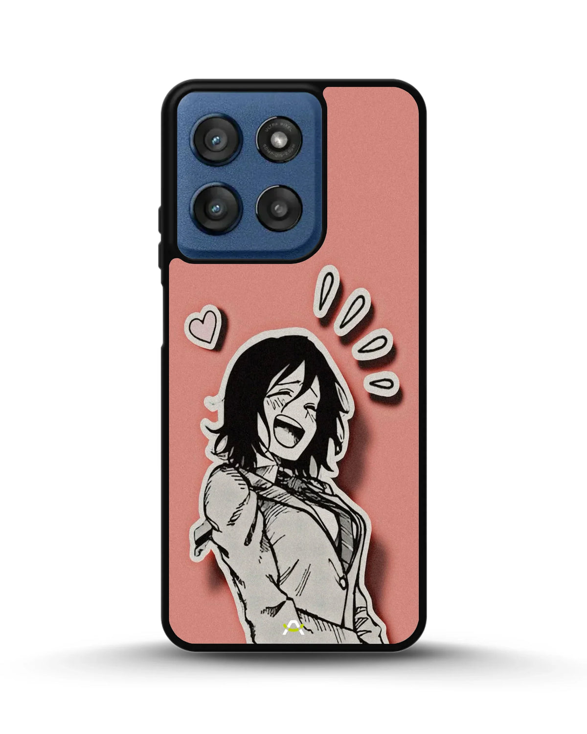 Manga Girl Rose Heart Phone Case - Aesthetic Art Print for iPhone, Samsung, Pixel, OnePlus & Vivo