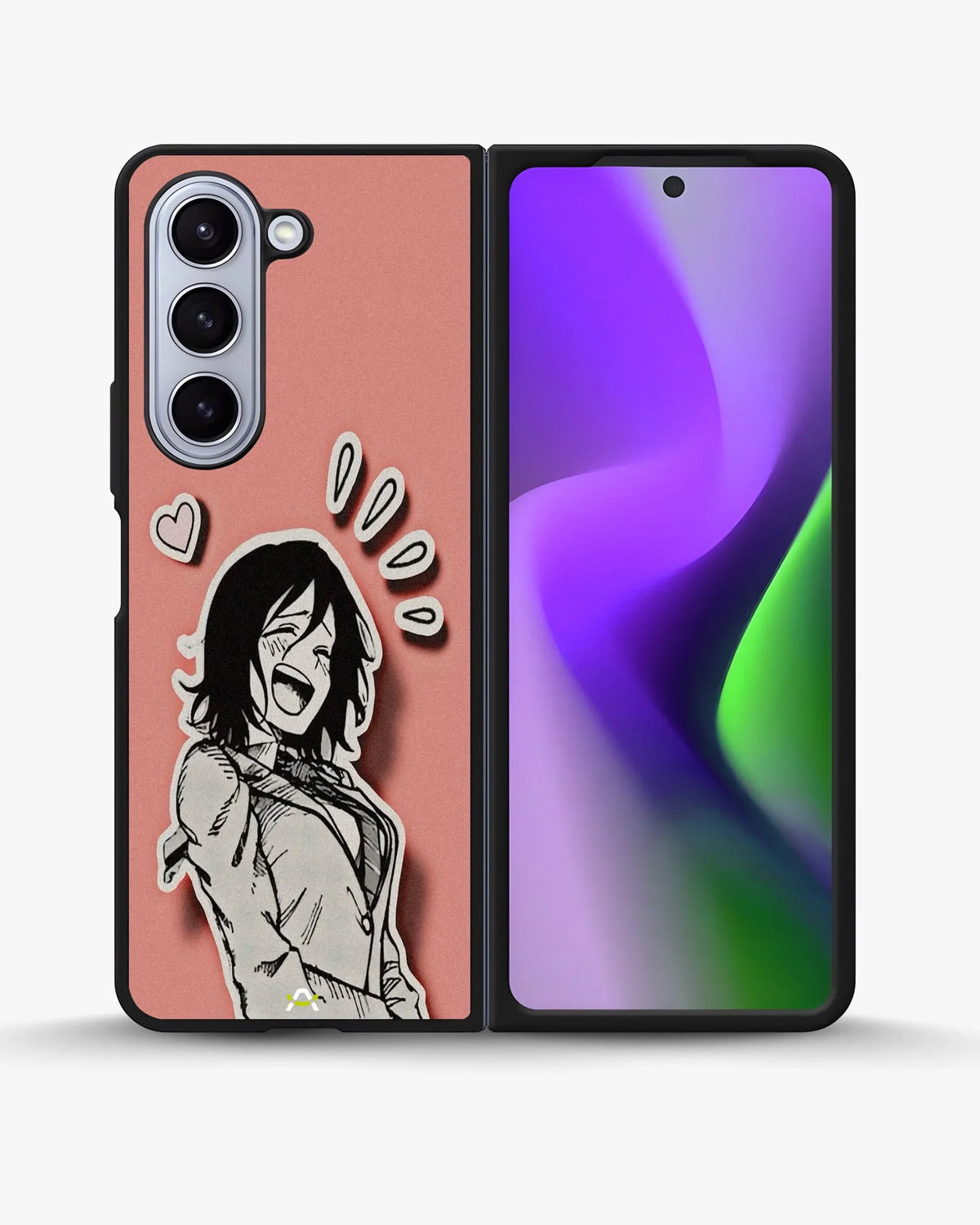 Manga Girl Rose Heart Phone Case - Aesthetic Art Print for iPhone, Samsung, Pixel, OnePlus & Vivo
