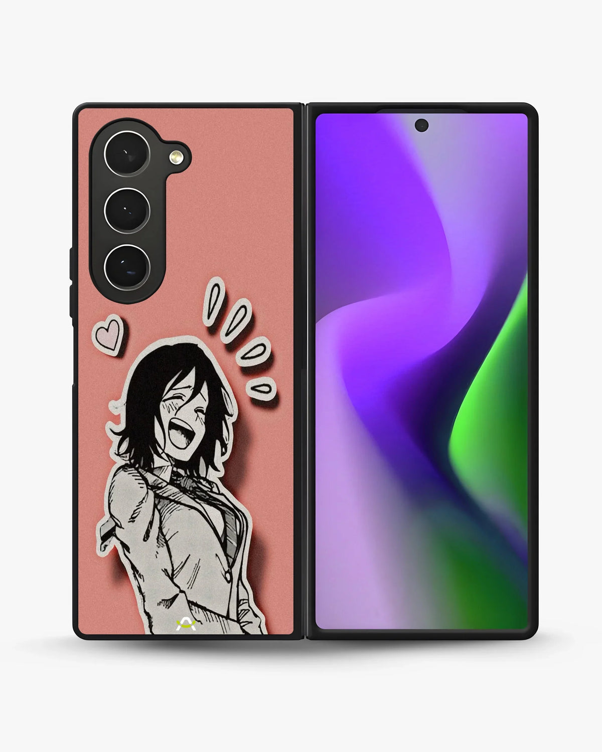Manga Girl Rose Heart Phone Case - Aesthetic Art Print for iPhone, Samsung, Pixel, OnePlus & Vivo