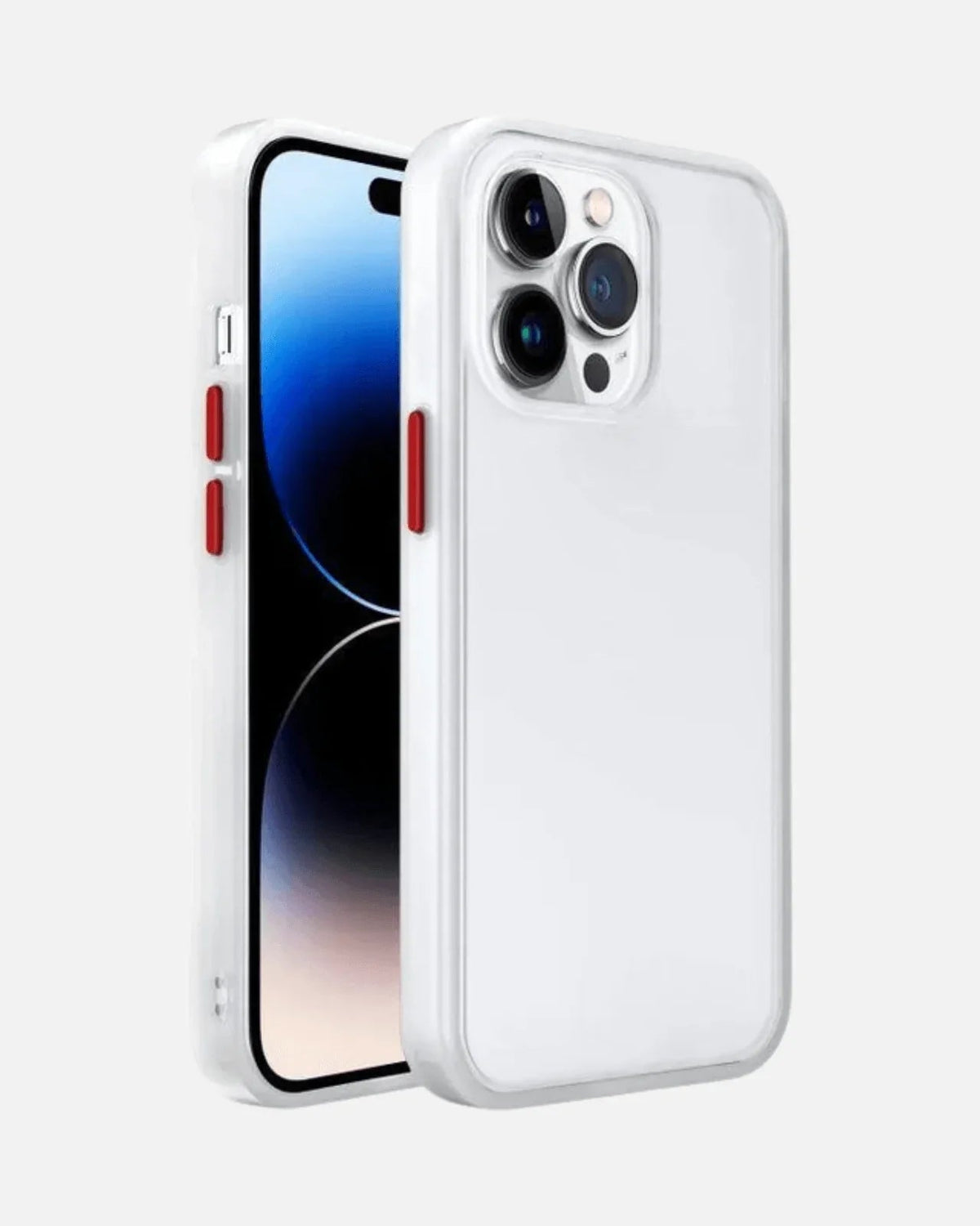 Matte Armor Case with Soft Edge Grip β iPhone 12/13/14/15 Series β Clear β Military-Grade Shockproof Protection