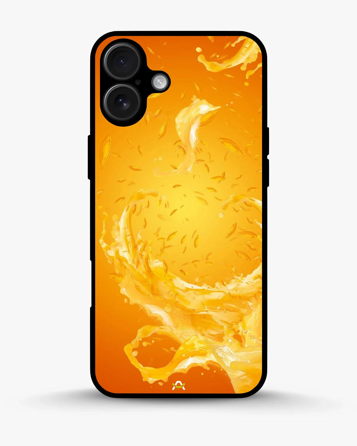Orange Splash Phone Case - Vibrant Liquid Swirl Print for iPhone, Samsung, Pixel, OnePlus & Vivo