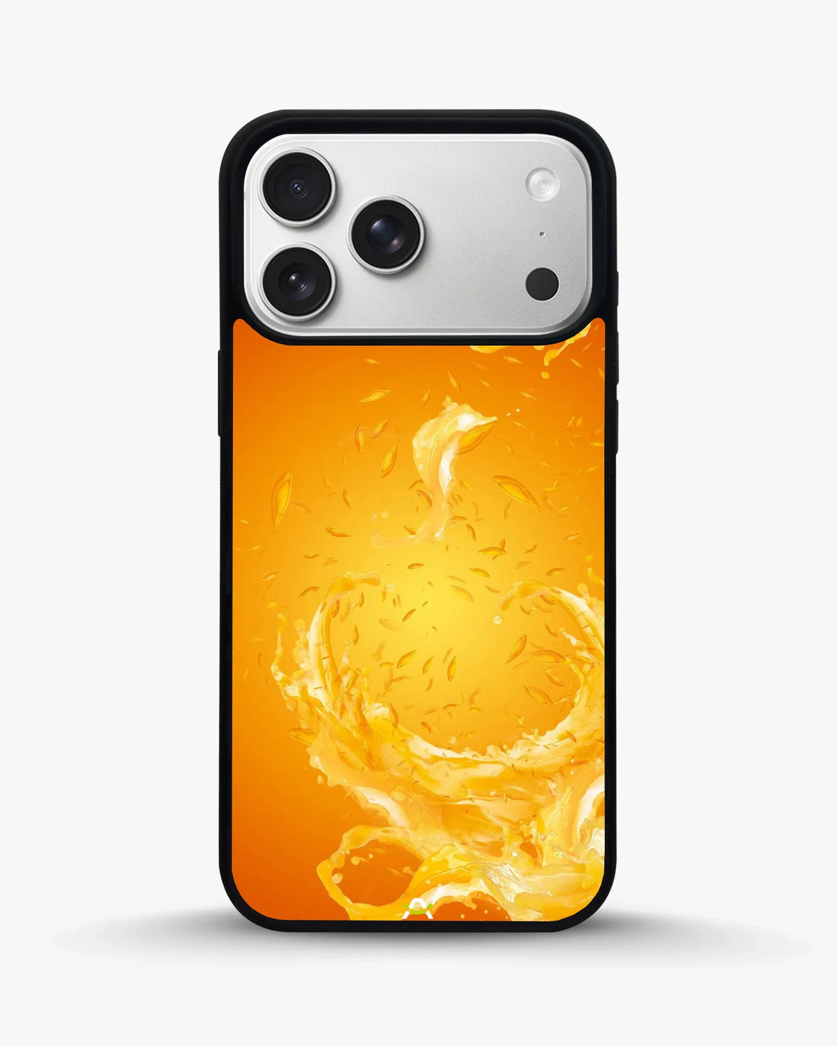 Orange Splash Phone Case - Vibrant Liquid Swirl Print for iPhone, Samsung, Pixel, OnePlus & Vivo