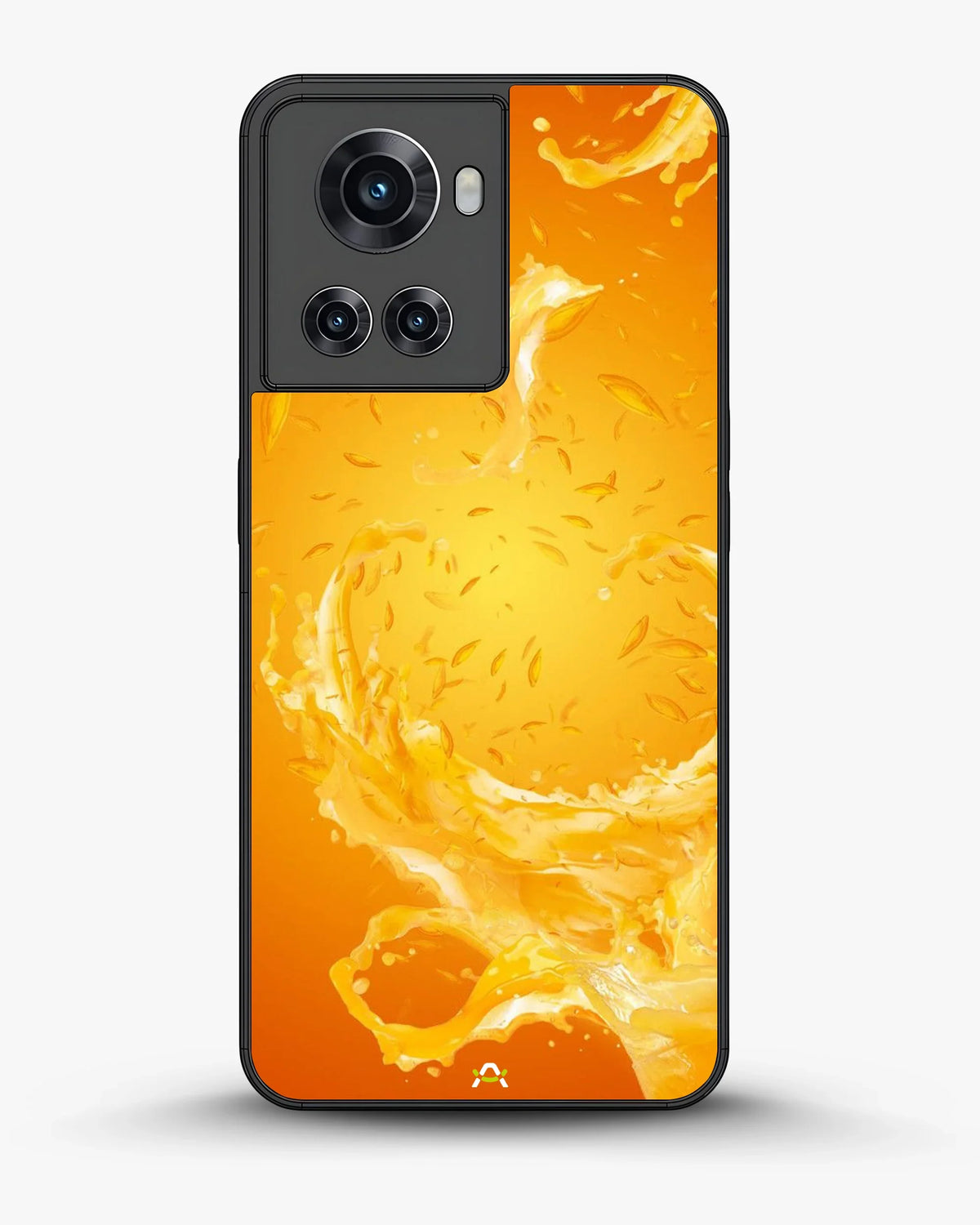 Orange Splash Phone Case - Vibrant Liquid Swirl Print for iPhone, Samsung, Pixel, OnePlus & Vivo