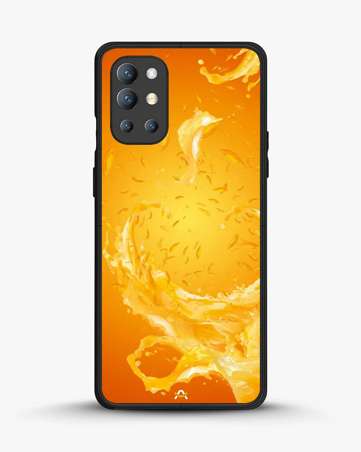 Orange Splash Phone Case - Vibrant Liquid Swirl Print for iPhone, Samsung, Pixel, OnePlus & Vivo