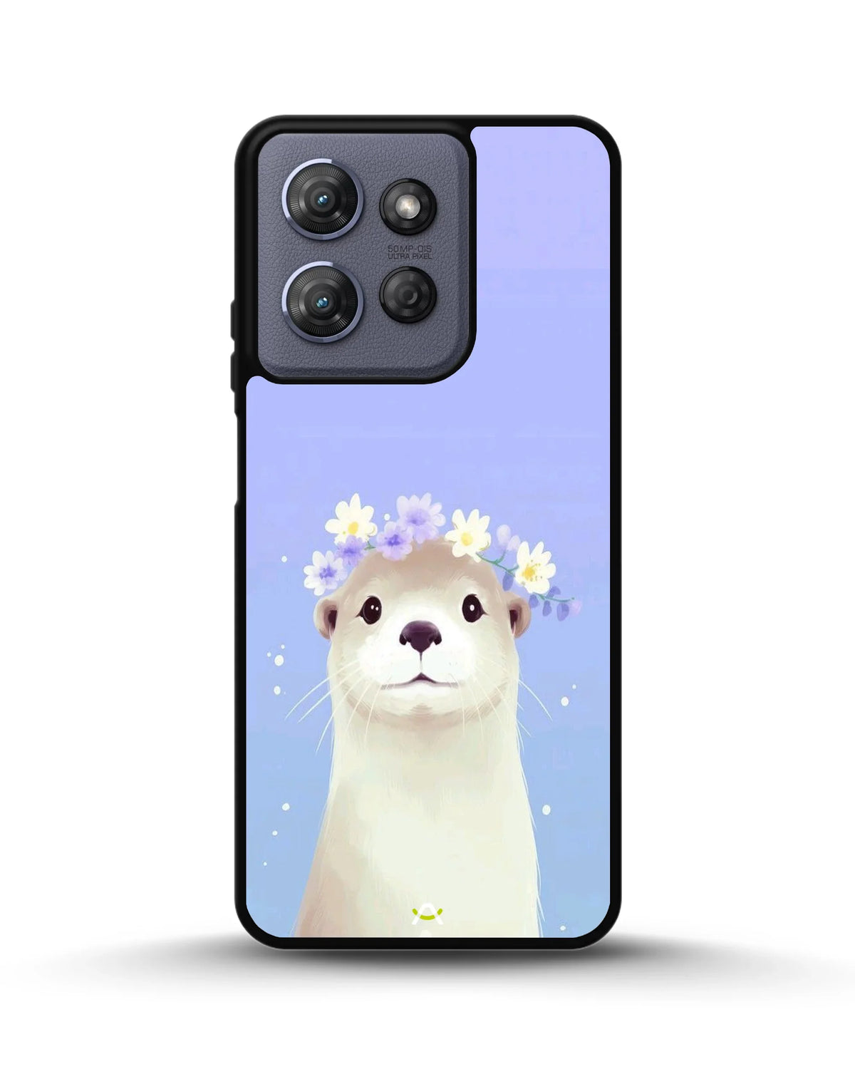 Otter Flower Crown Phone Case - Cute Lavender Print for iPhone, Samsung, Pixel, OnePlus & Vivo