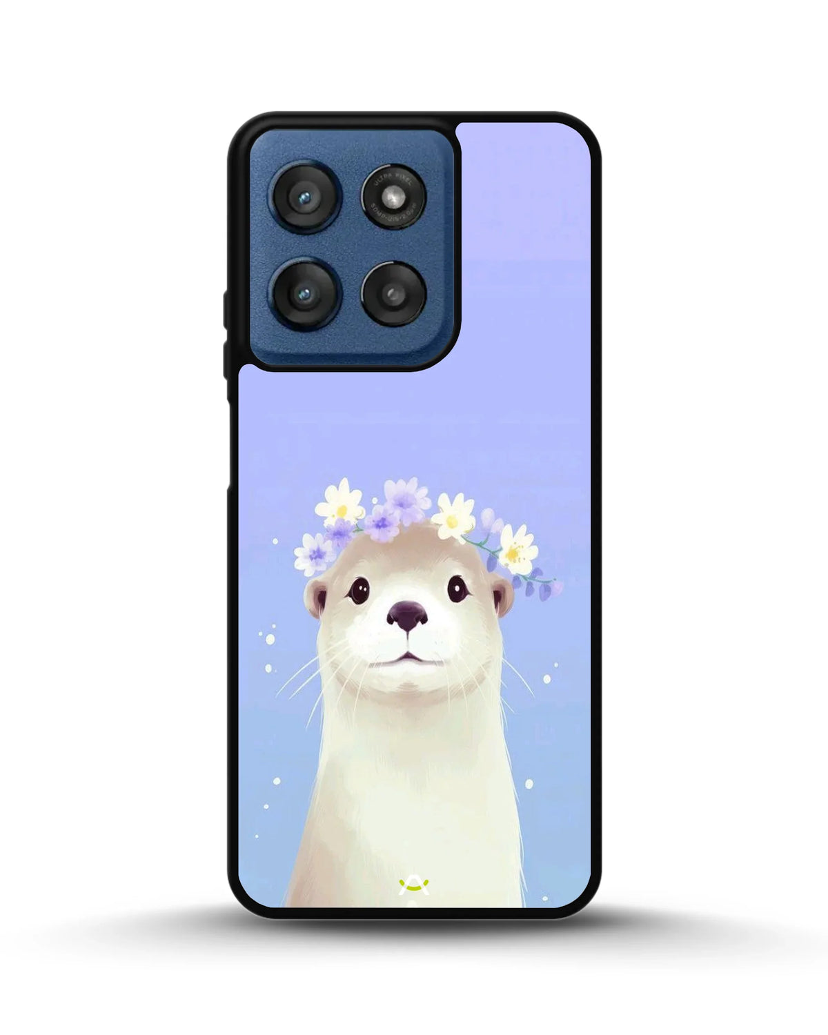 Otter Flower Crown Phone Case - Cute Lavender Print for iPhone, Samsung, Pixel, OnePlus & Vivo