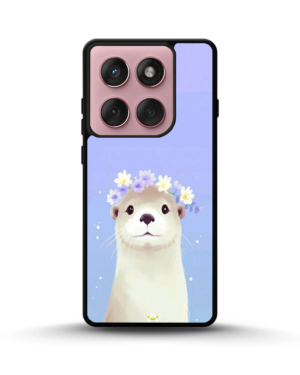 Otter Flower Crown Phone Case - Cute Lavender Print for iPhone, Samsung, Pixel, OnePlus & Vivo