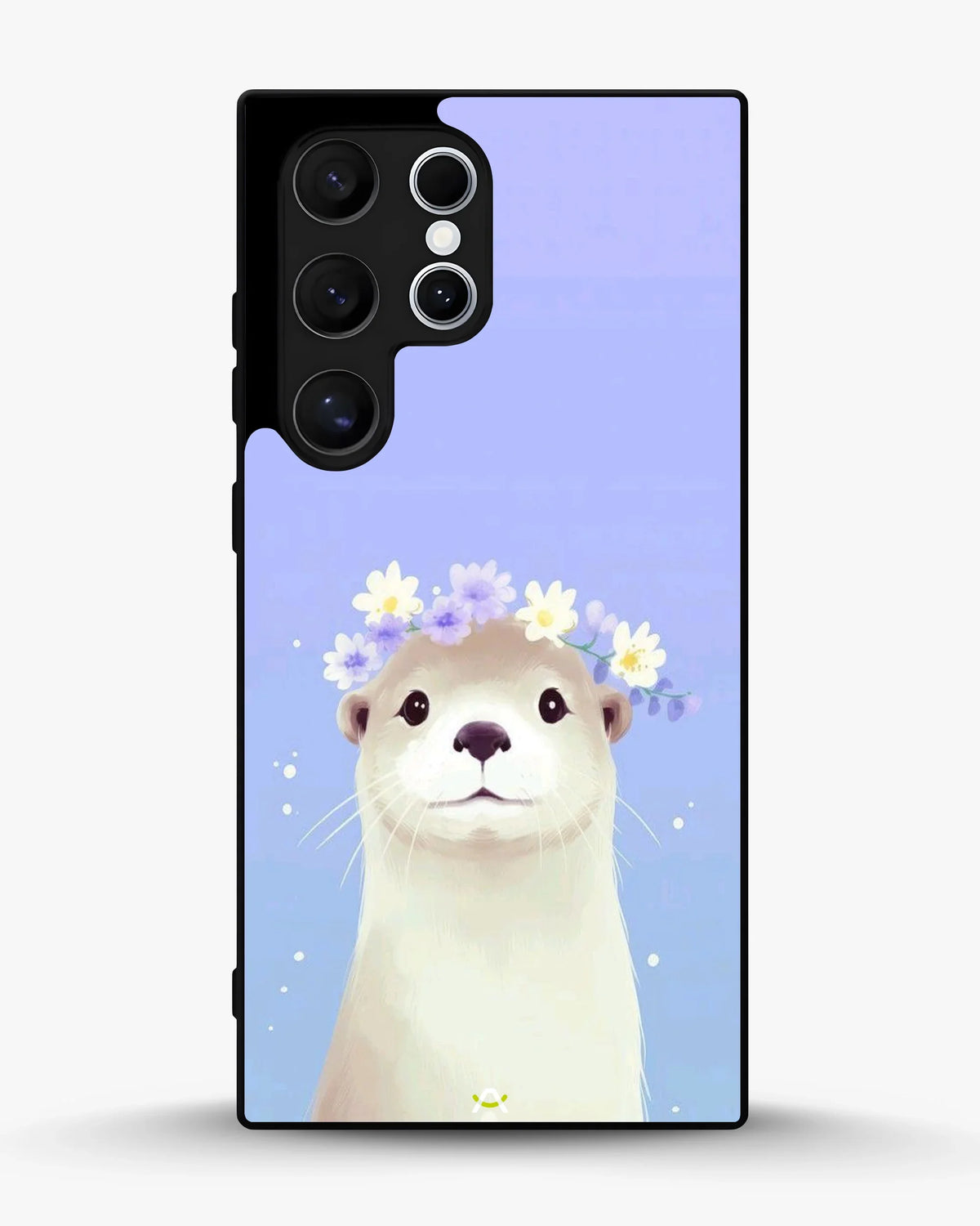 Otter Flower Crown Phone Case - Cute Lavender Print for iPhone, Samsung, Pixel, OnePlus & Vivo