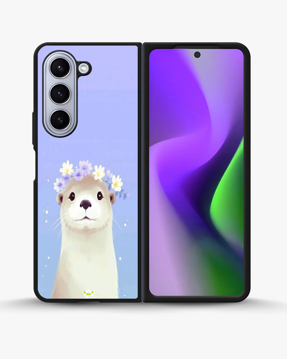 Otter Flower Crown Phone Case - Cute Lavender Print for iPhone, Samsung, Pixel, OnePlus & Vivo