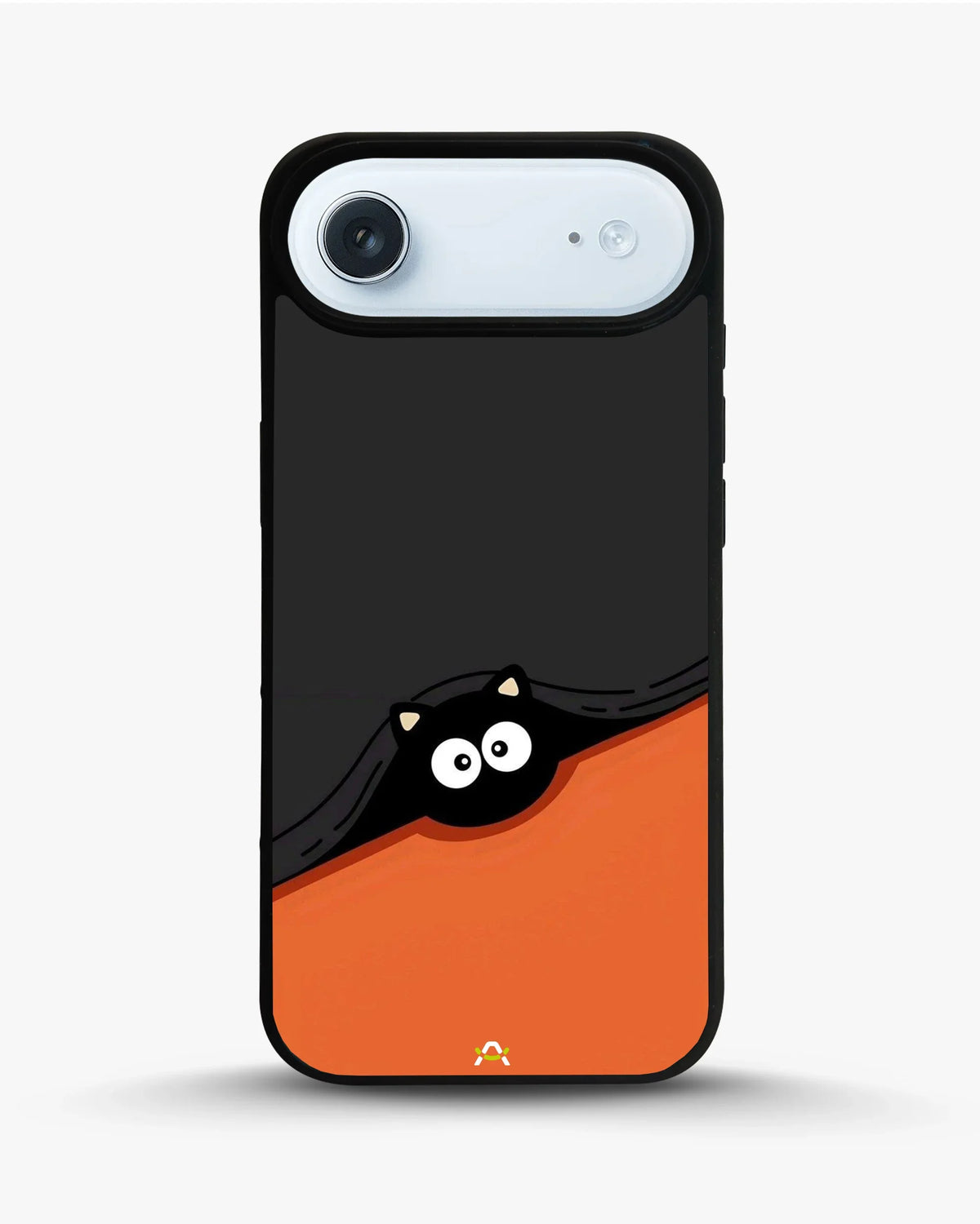 Peeking Cat Phone Case - Cute Black & Orange Print for iPhone, Samsung, Pixel, OnePlus & Vivo