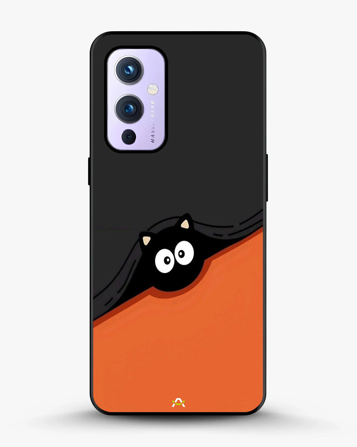 Peeking Cat Phone Case - Cute Black & Orange Print for iPhone, Samsung, Pixel, OnePlus & Vivo