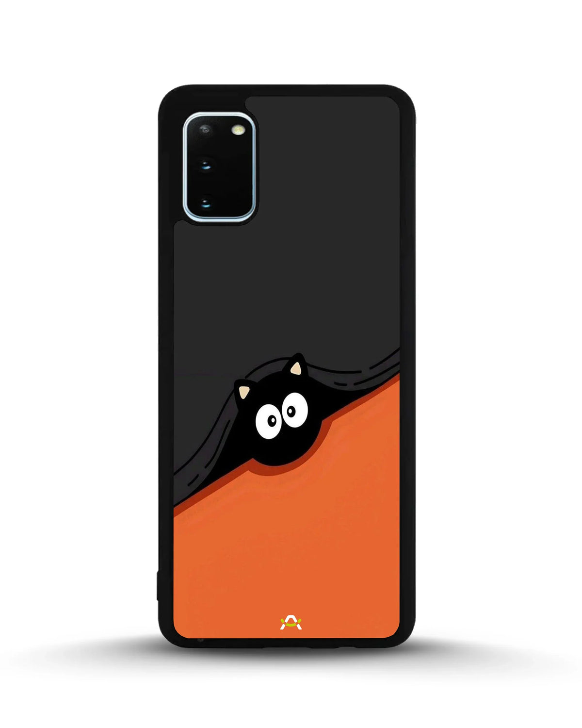 Peeking Cat Phone Case - Cute Black & Orange Print for iPhone, Samsung, Pixel, OnePlus & Vivo