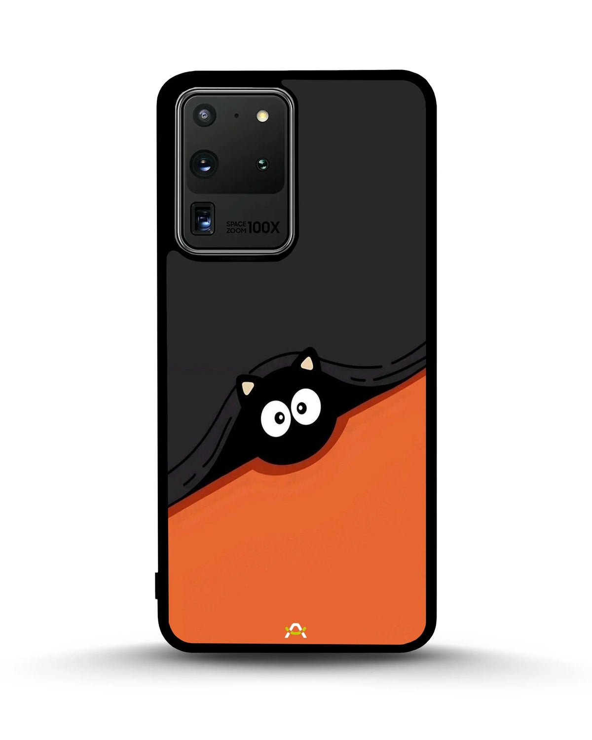 Peeking Cat Phone Case - Cute Black & Orange Print for iPhone, Samsung, Pixel, OnePlus & Vivo