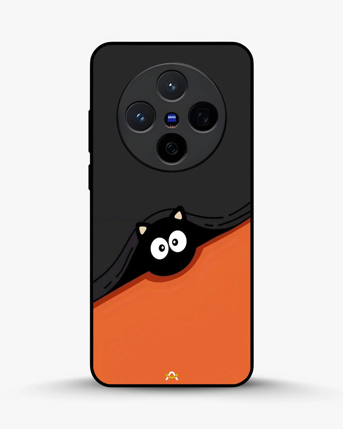 Peeking Cat Phone Case - Cute Black & Orange Print for iPhone, Samsung, Pixel, OnePlus & Vivo