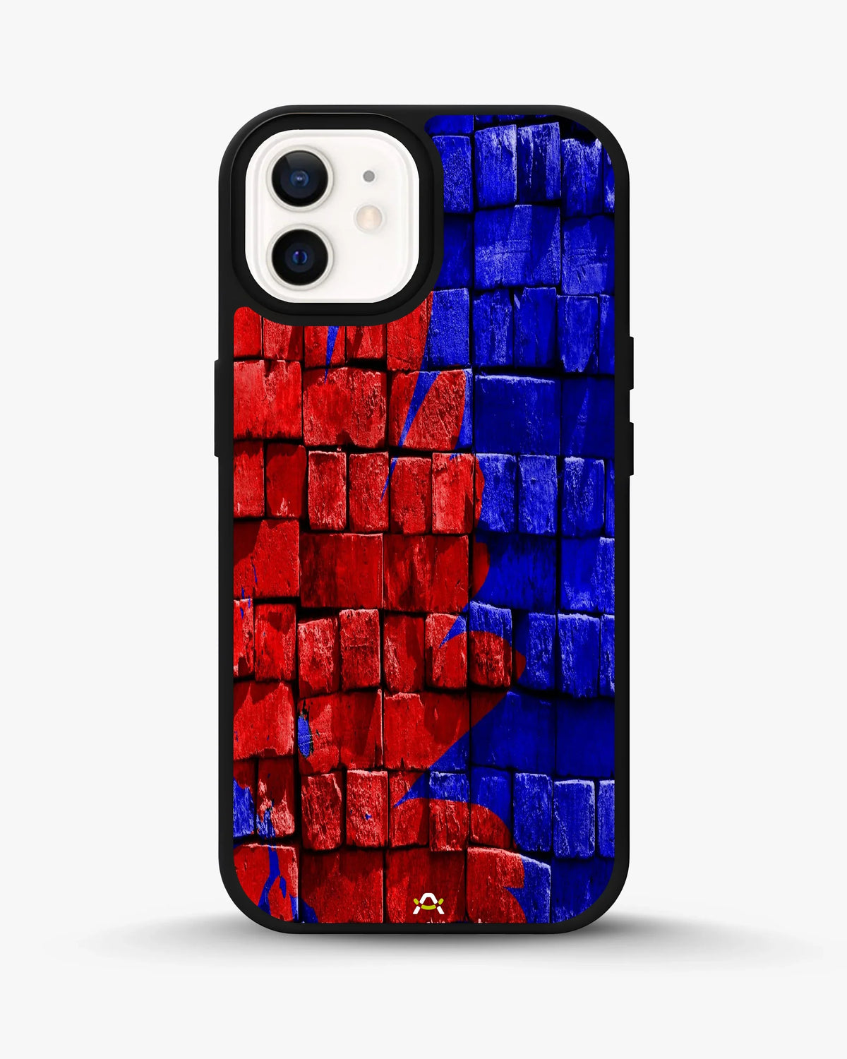 Red & Blue Painted Bricks Phone Case - Bold Street Wall Print for iPhone, Samsung, Pixel, OnePlus & Vivo