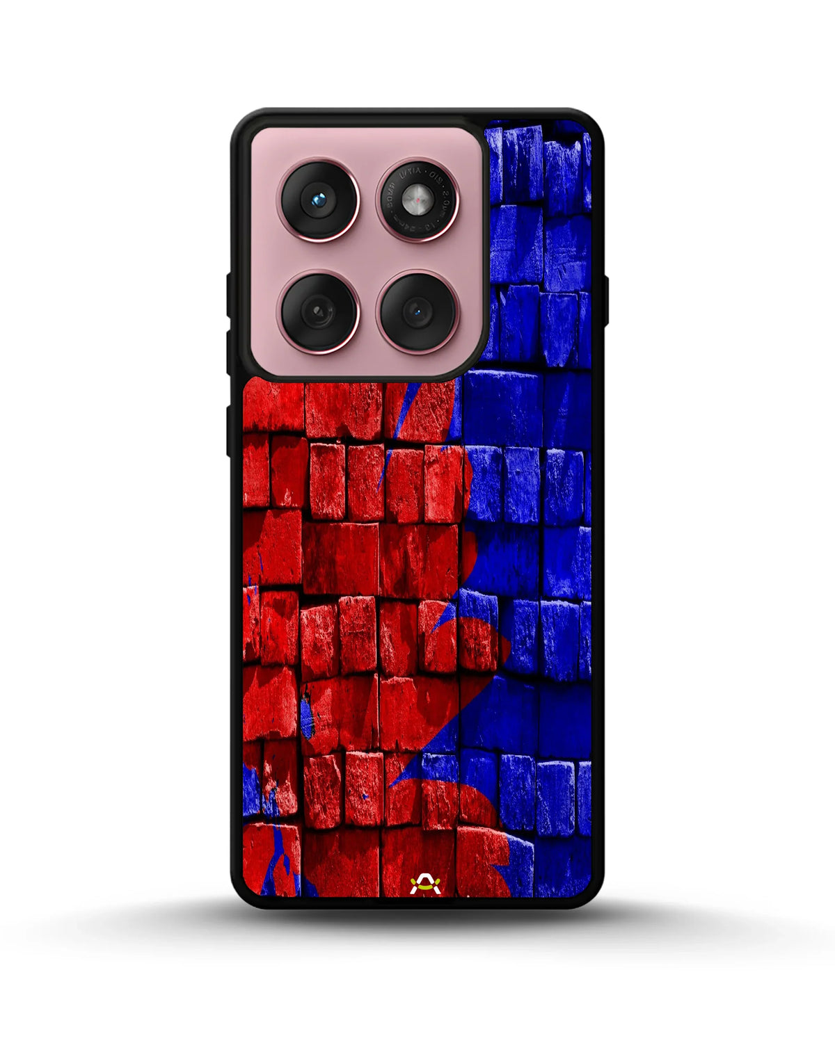 Red & Blue Painted Bricks Phone Case - Bold Street Wall Print for iPhone, Samsung, Pixel, OnePlus & Vivo