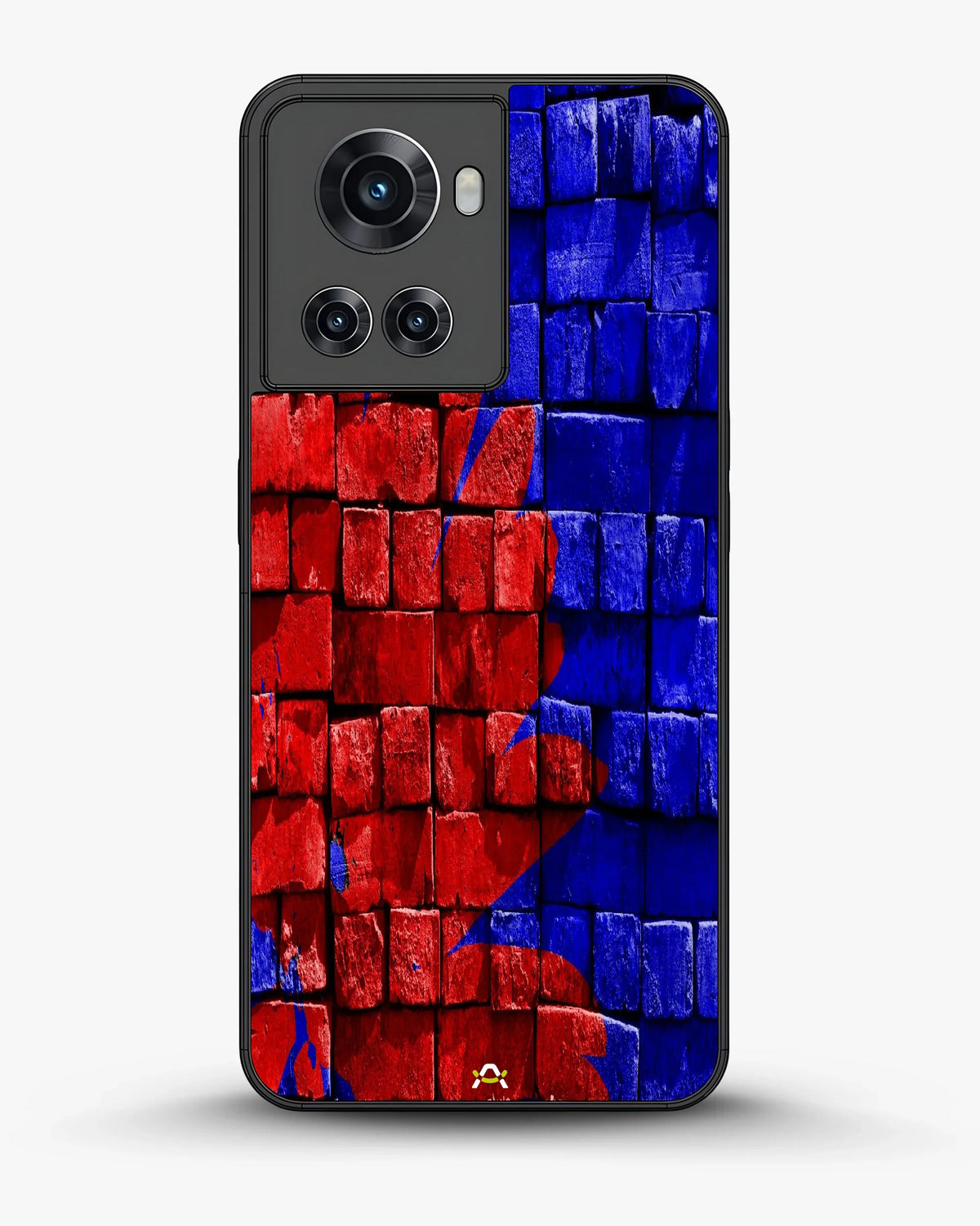 Red & Blue Painted Bricks Phone Case - Bold Street Wall Print for iPhone, Samsung, Pixel, OnePlus & Vivo