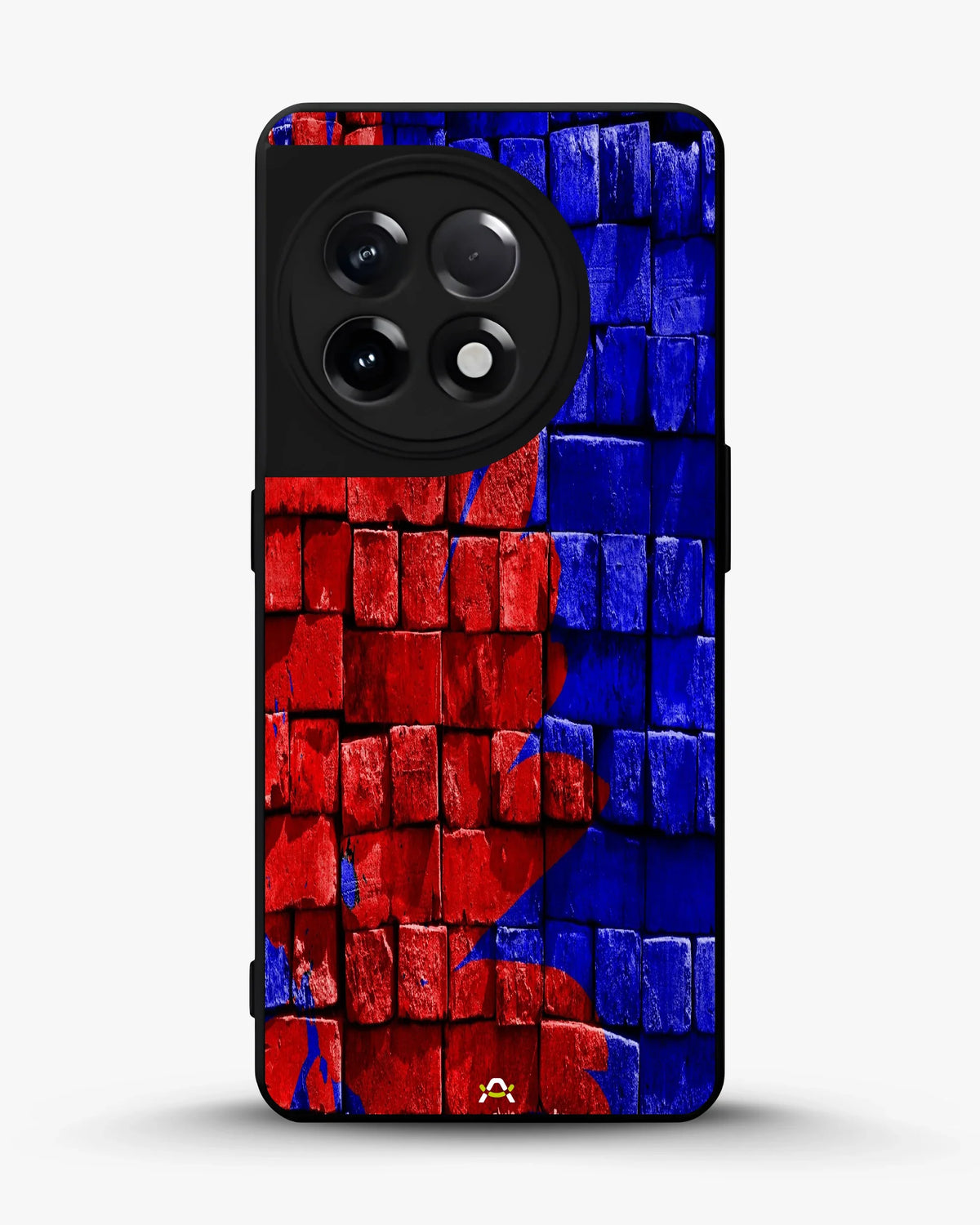 Red & Blue Painted Bricks Phone Case - Bold Street Wall Print for iPhone, Samsung, Pixel, OnePlus & Vivo