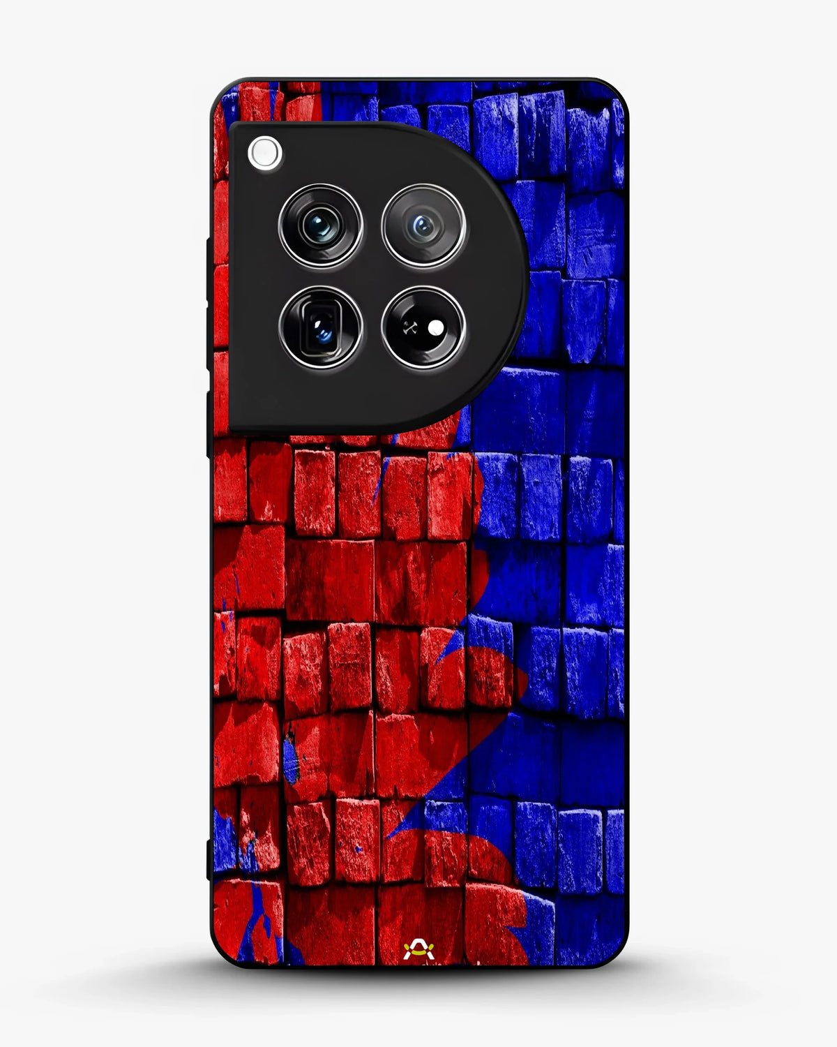 Red & Blue Painted Bricks Phone Case - Bold Street Wall Print for iPhone, Samsung, Pixel, OnePlus & Vivo