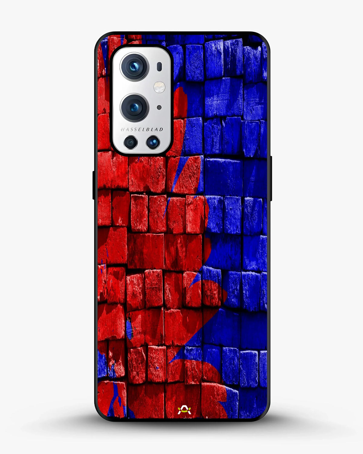 Red & Blue Painted Bricks Phone Case - Bold Street Wall Print for iPhone, Samsung, Pixel, OnePlus & Vivo