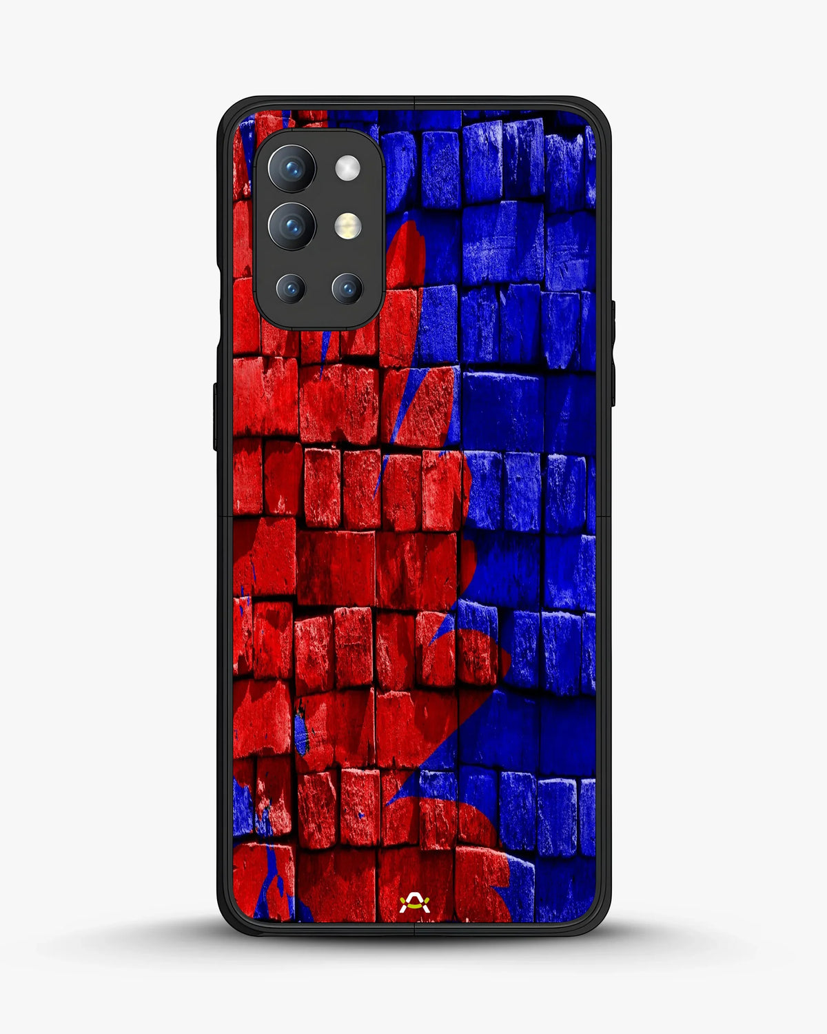 Red & Blue Painted Bricks Phone Case - Bold Street Wall Print for iPhone, Samsung, Pixel, OnePlus & Vivo