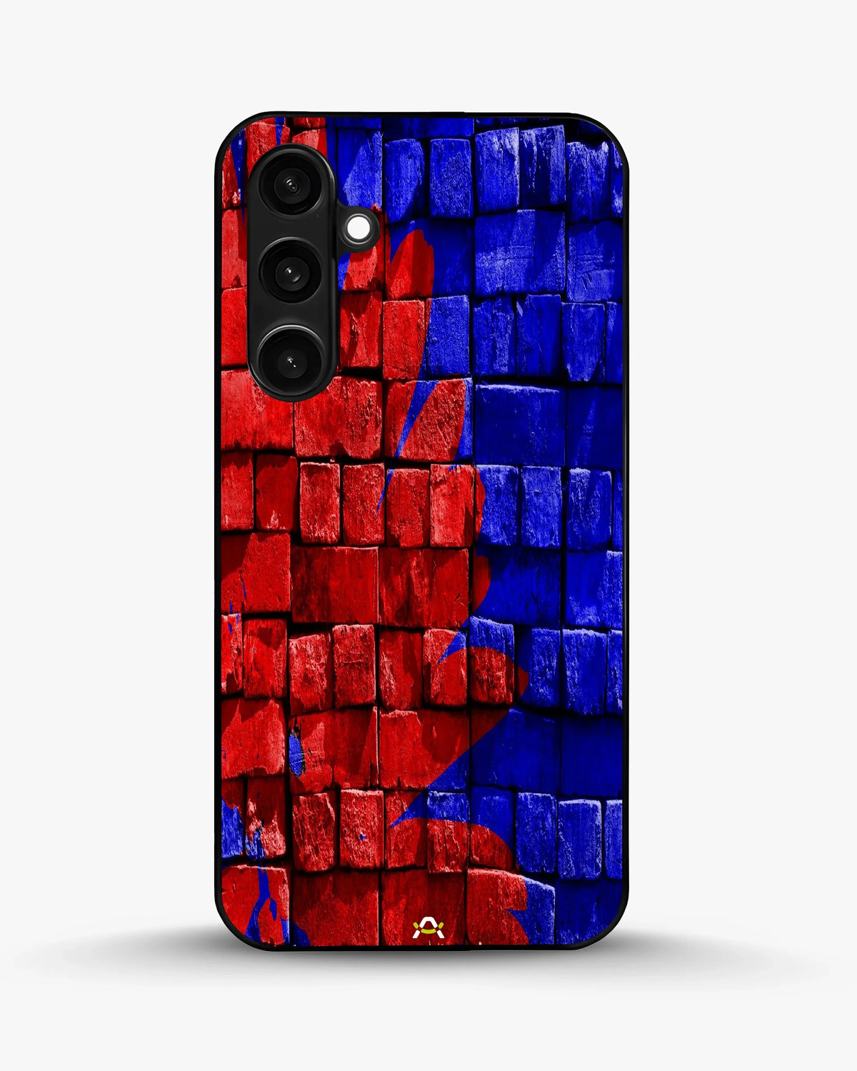 Red & Blue Painted Bricks Phone Case - Bold Street Wall Print for iPhone, Samsung, Pixel, OnePlus & Vivo