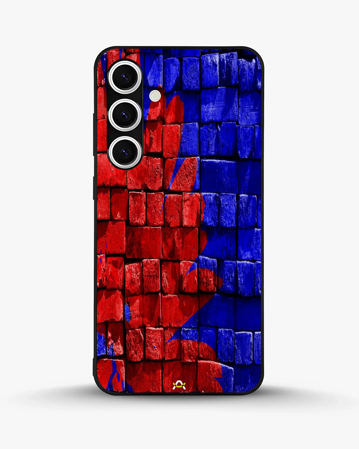 Red & Blue Painted Bricks Phone Case - Bold Street Wall Print for iPhone, Samsung, Pixel, OnePlus & Vivo