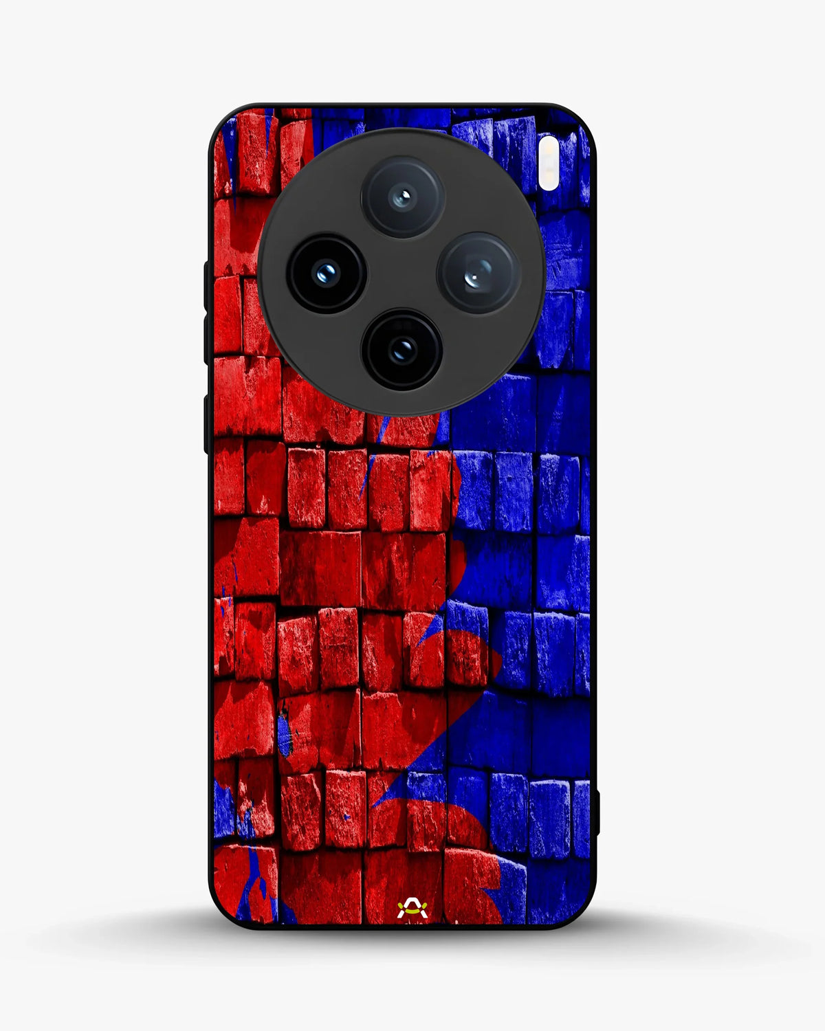 Red & Blue Painted Bricks Phone Case - Bold Street Wall Print for iPhone, Samsung, Pixel, OnePlus & Vivo