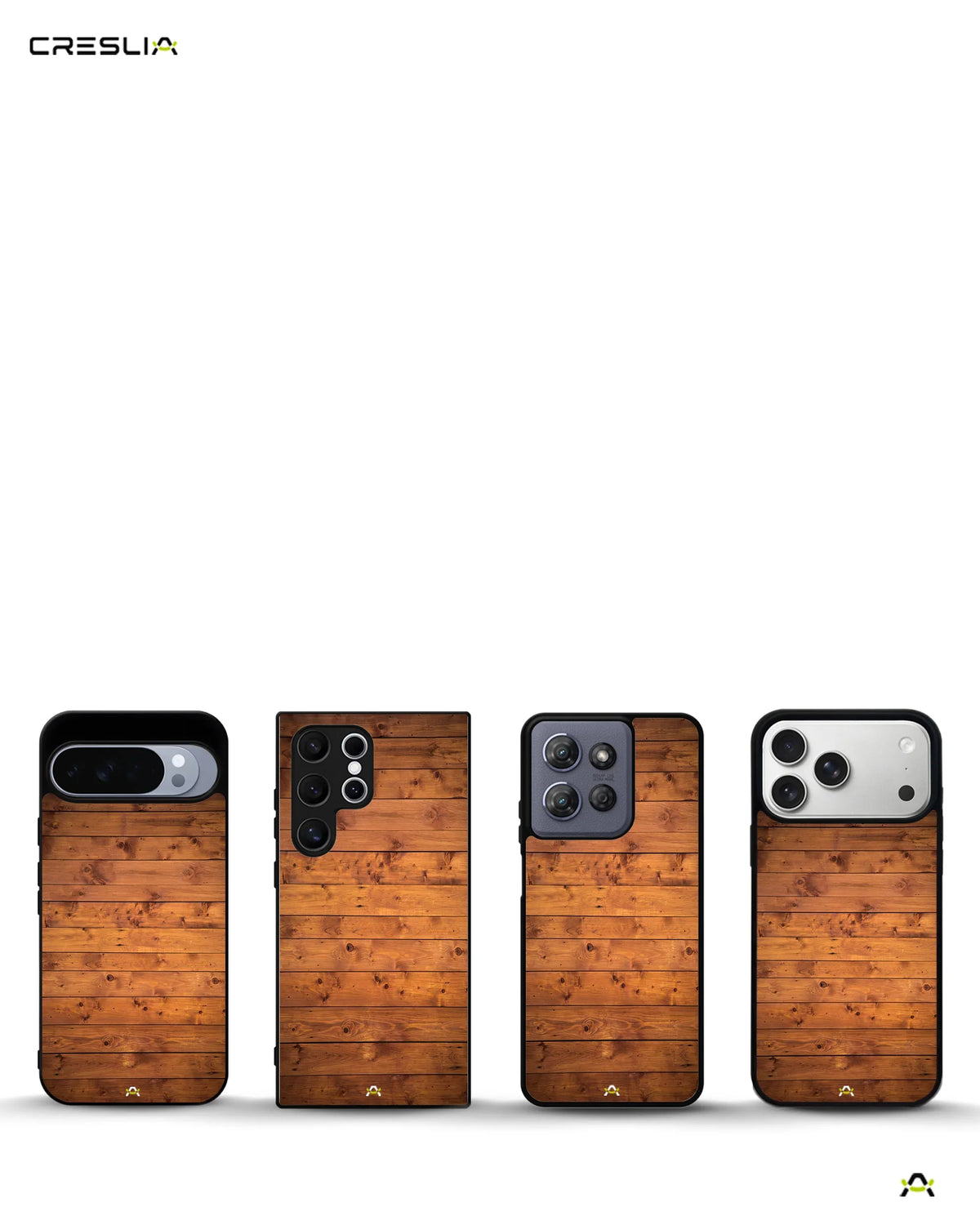 Rustic Wooden Planks Phone Case - Warm Wood Grain Print for iPhone, Samsung, Pixel, OnePlus & Vivo