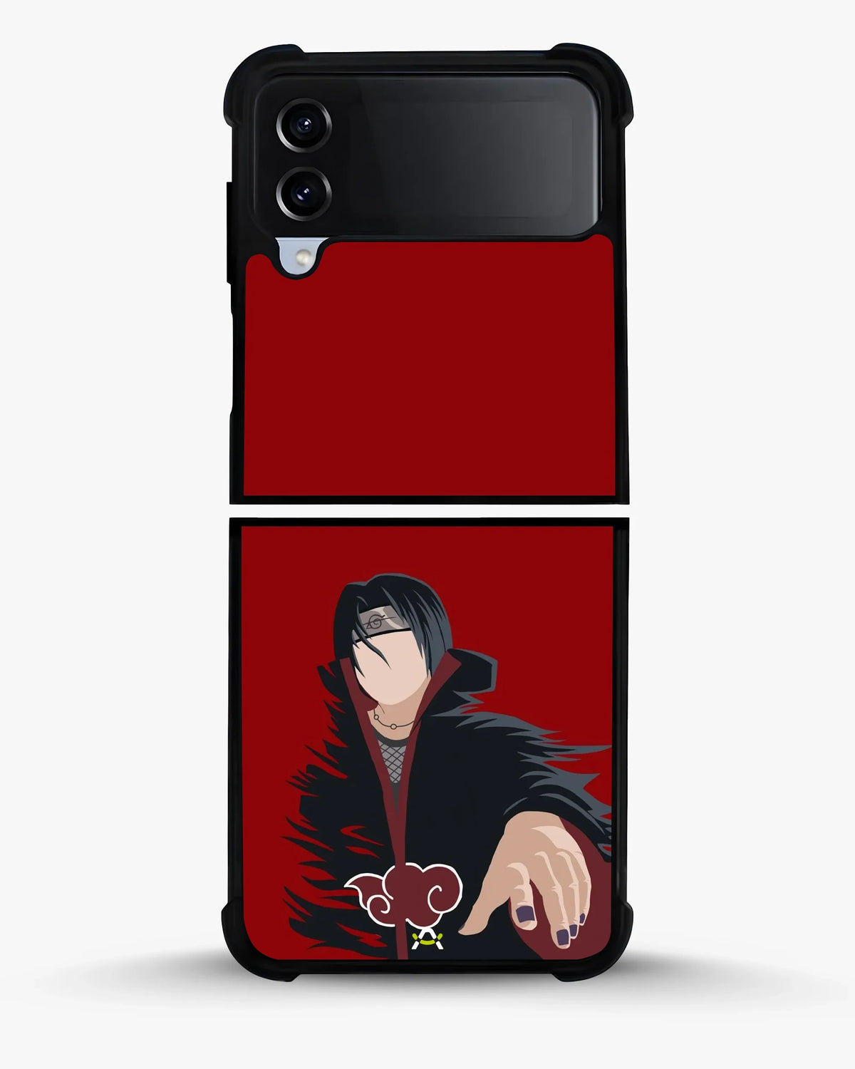 Shadow Ninja Warrior Phone Case - Black & Red Print for iPhone, Samsung, Pixel, OnePlus & Vivo