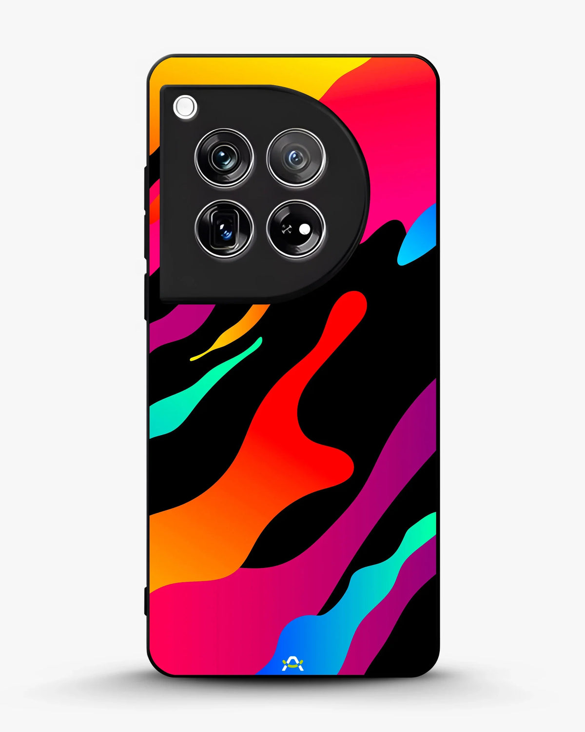 Abstract Fluid Splash Phone Case - Vibrant Multicolor Print for iPhone, Samsung, Pixel, OnePlus & Vivo