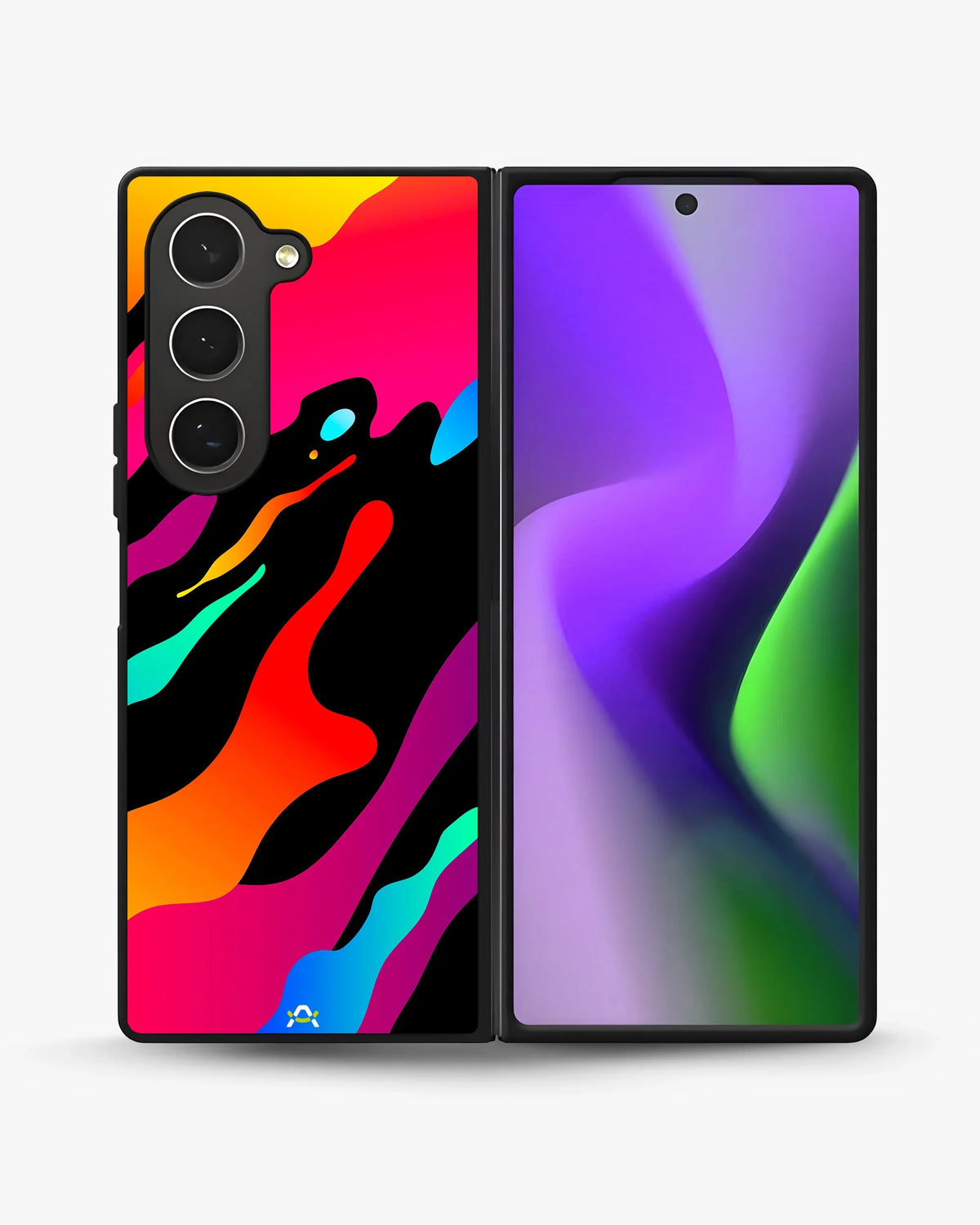Abstract Fluid Splash Phone Case - Vibrant Multicolor Print for iPhone, Samsung, Pixel, OnePlus & Vivo