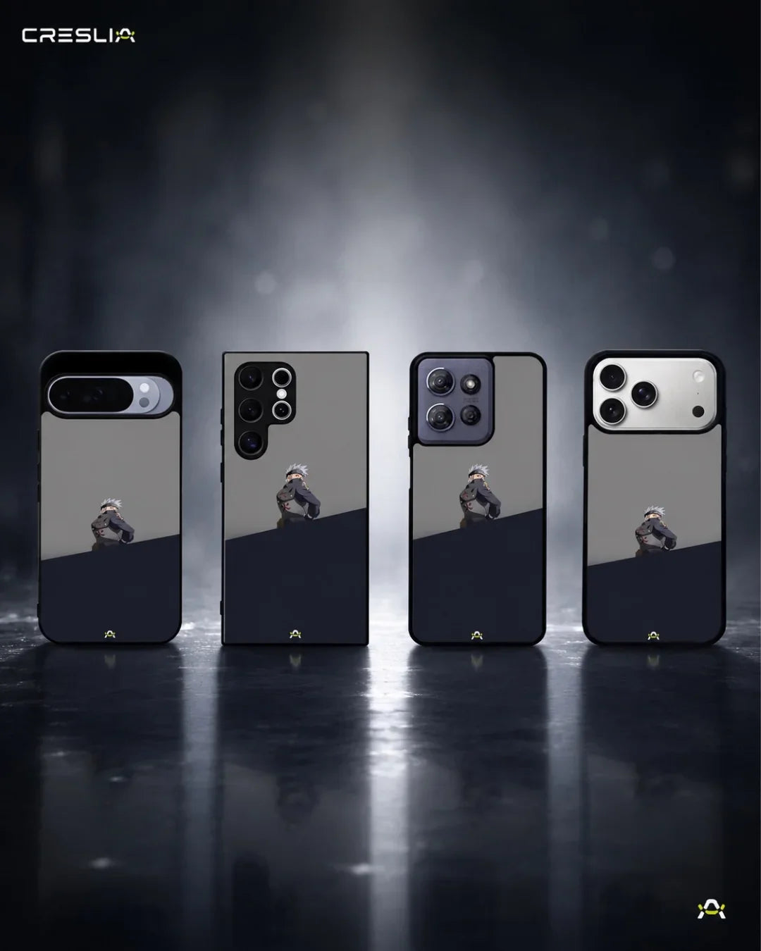 Stealth Ninja Warrior Phone Case - Gray & Navy Print for iPhone, Samsung, Pixel, OnePlus & Vivo