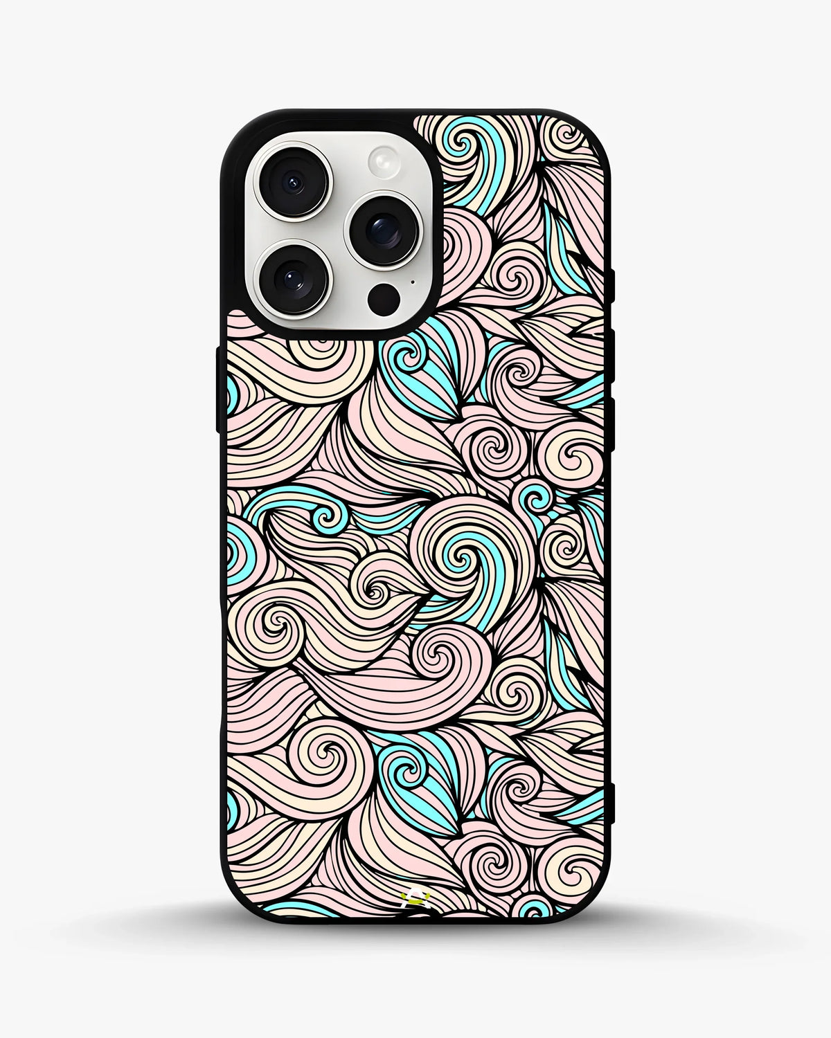 Swirl Pattern Phone Case - Dreamy Pink & Blue Print for iPhone, Samsung, Pixel, OnePlus & Vivo