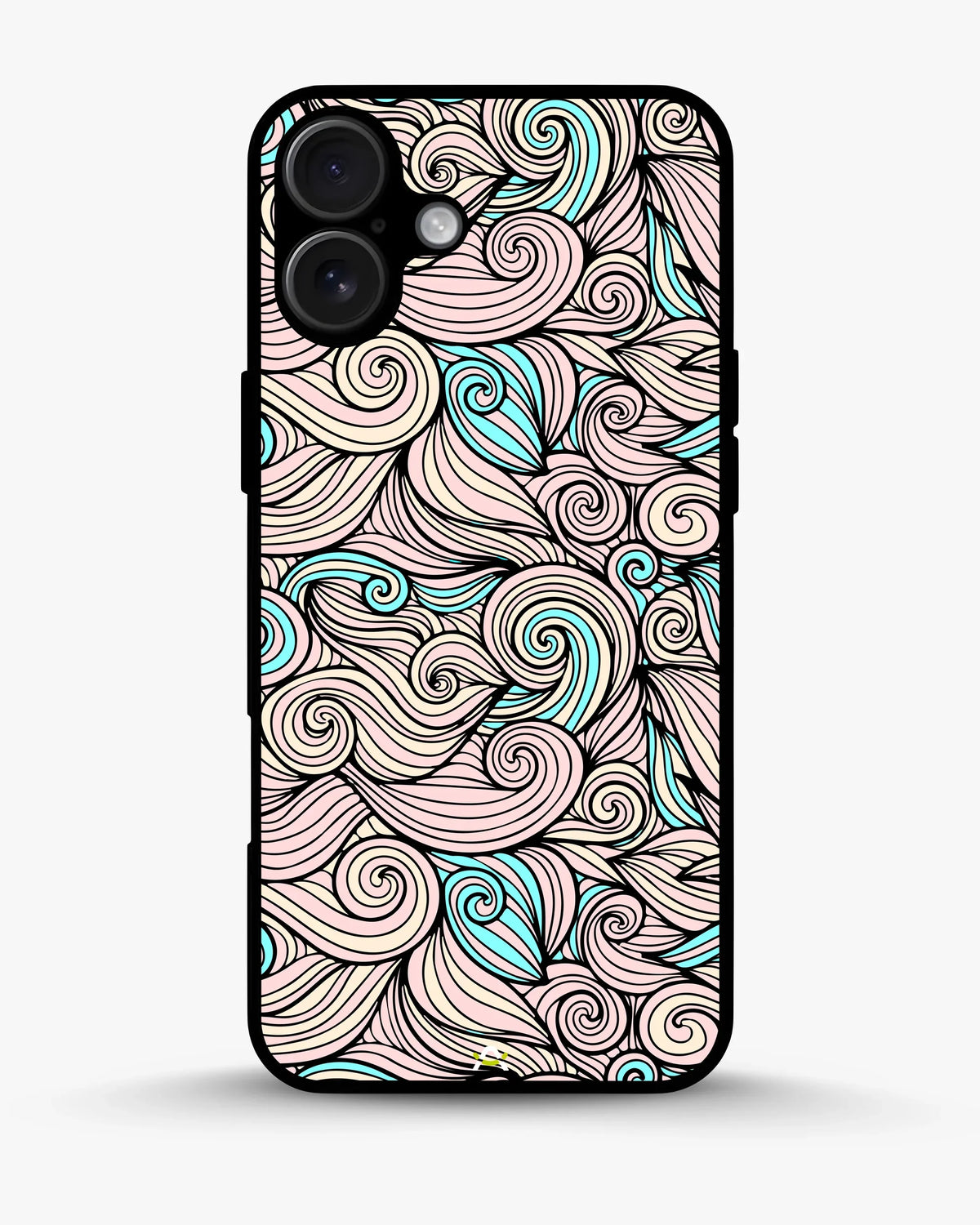 Swirl Pattern Phone Case - Dreamy Pink & Blue Print for iPhone, Samsung, Pixel, OnePlus & Vivo